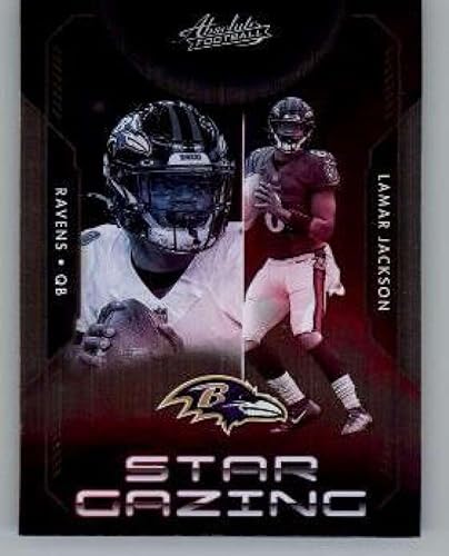 2023 Absolute Star Gazing #4 Lamar Jackson Baltimore Ravens NFL Football Trading Card