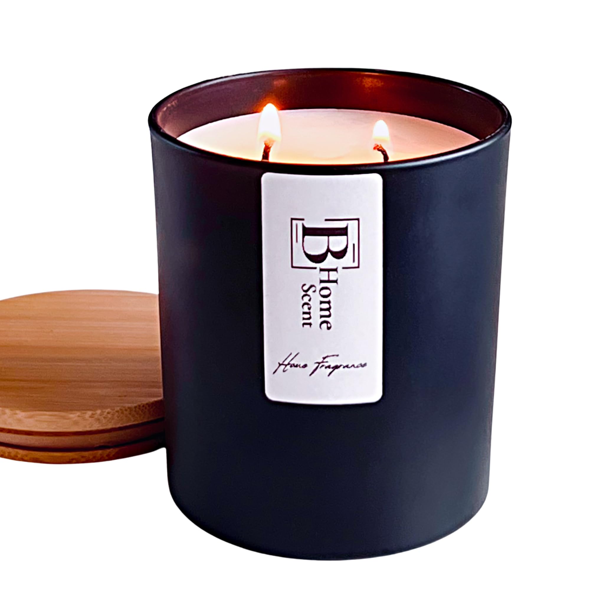 Velvet Rose & Oud Handmade Scented Candle, 50+ Hour Burn Time, 100% Natural Coconut Soy Wax, Luxurious Gift for Women & Men, 215g, 5 Fragrance Options