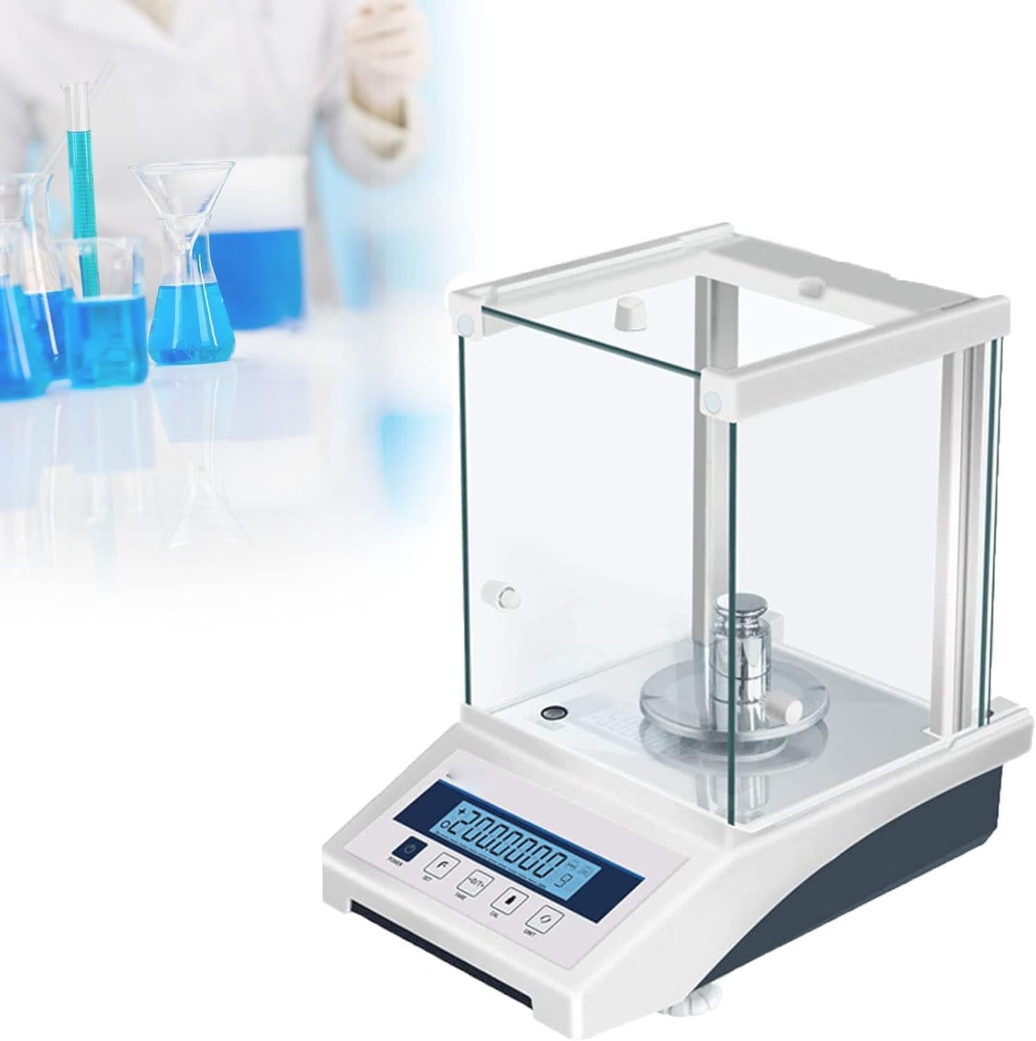 Waga laboratoryjna elektroniczna precyzyjna waga analityczna 0,01 g wysoka waga laboratoryjna komercyjna liczenie dokładność kuchenna dla apteki sklepu jubilerskiego,