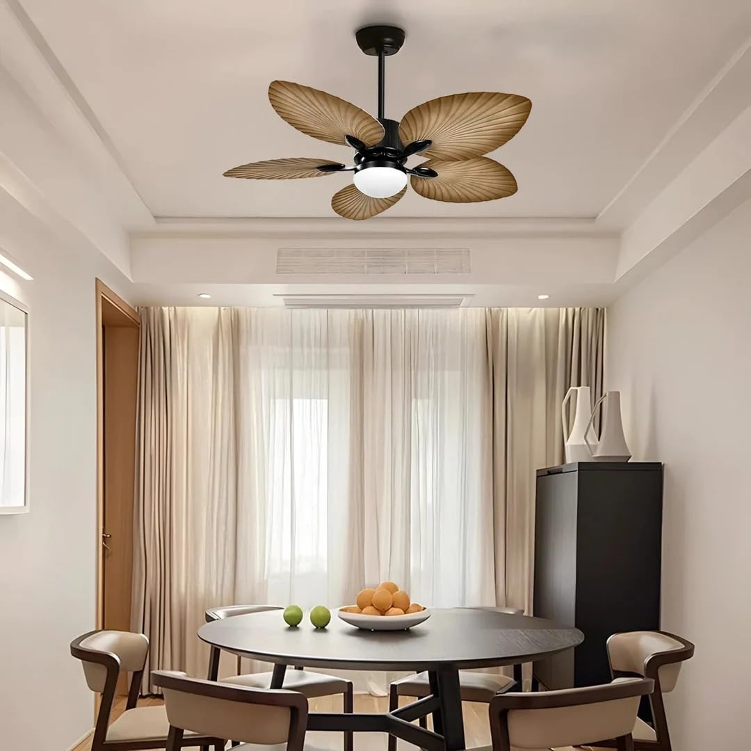 Harold Electricals Woodcraft Breeze Ceiling Fan, 52-Inch, Metal