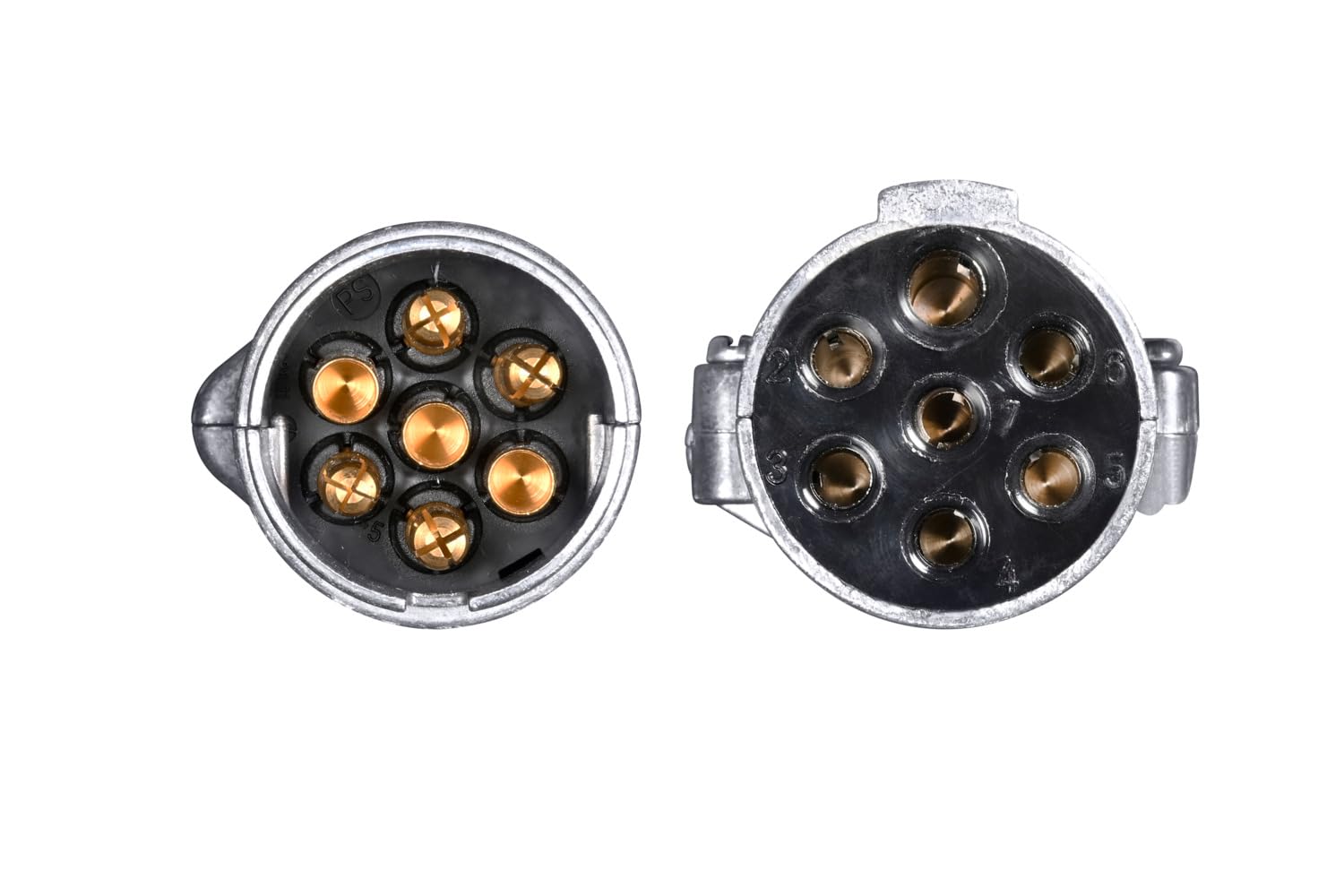HELLA 8Ka 007 648-061 Serpentin Électrique - 7Pôle - 12/24V - Métal