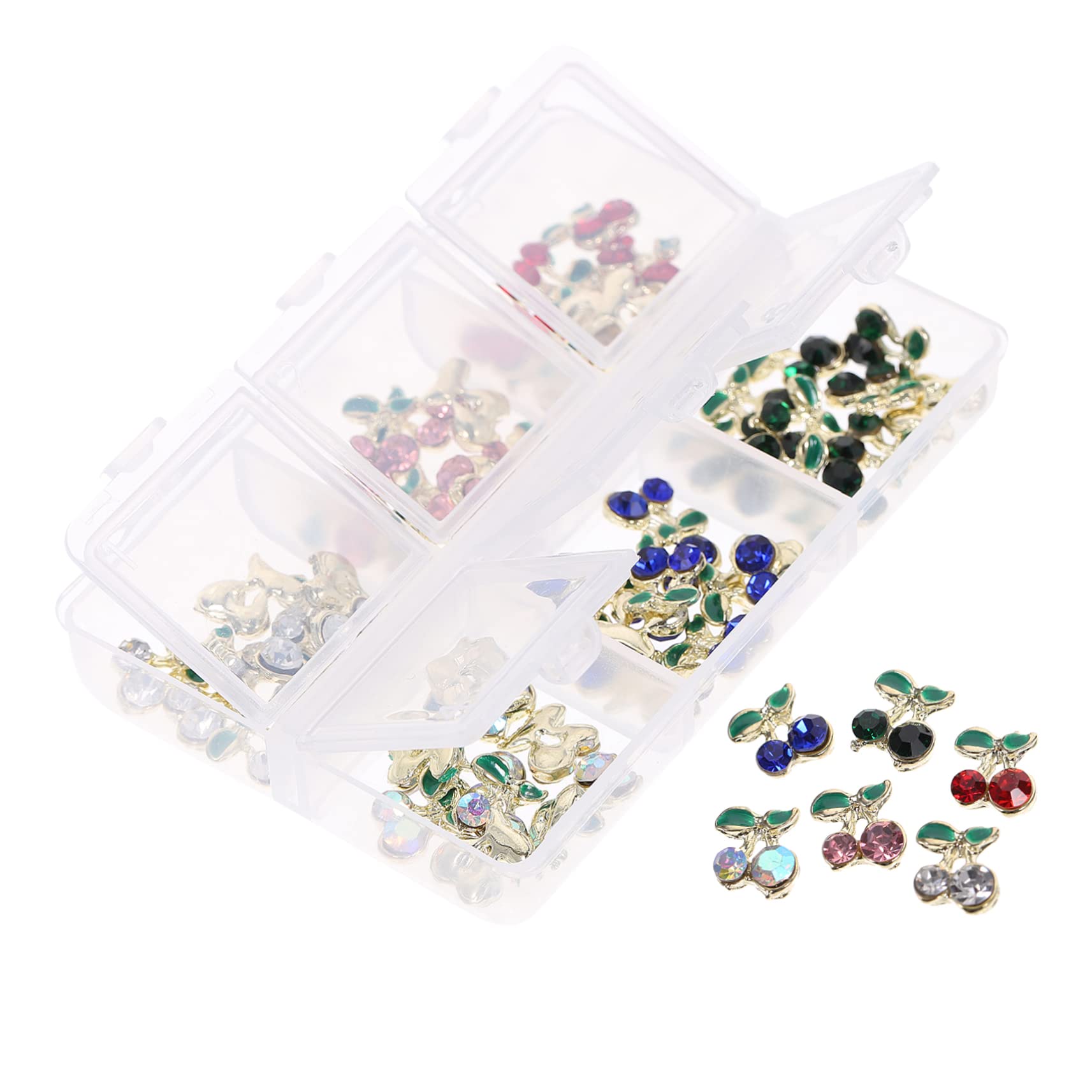Healeved 120pezzi Charms Per Unghie Forma Di Decorazioni Per Unghie Con Strass Per Artigianato e Per Creazioni Personali e Regali Colorati