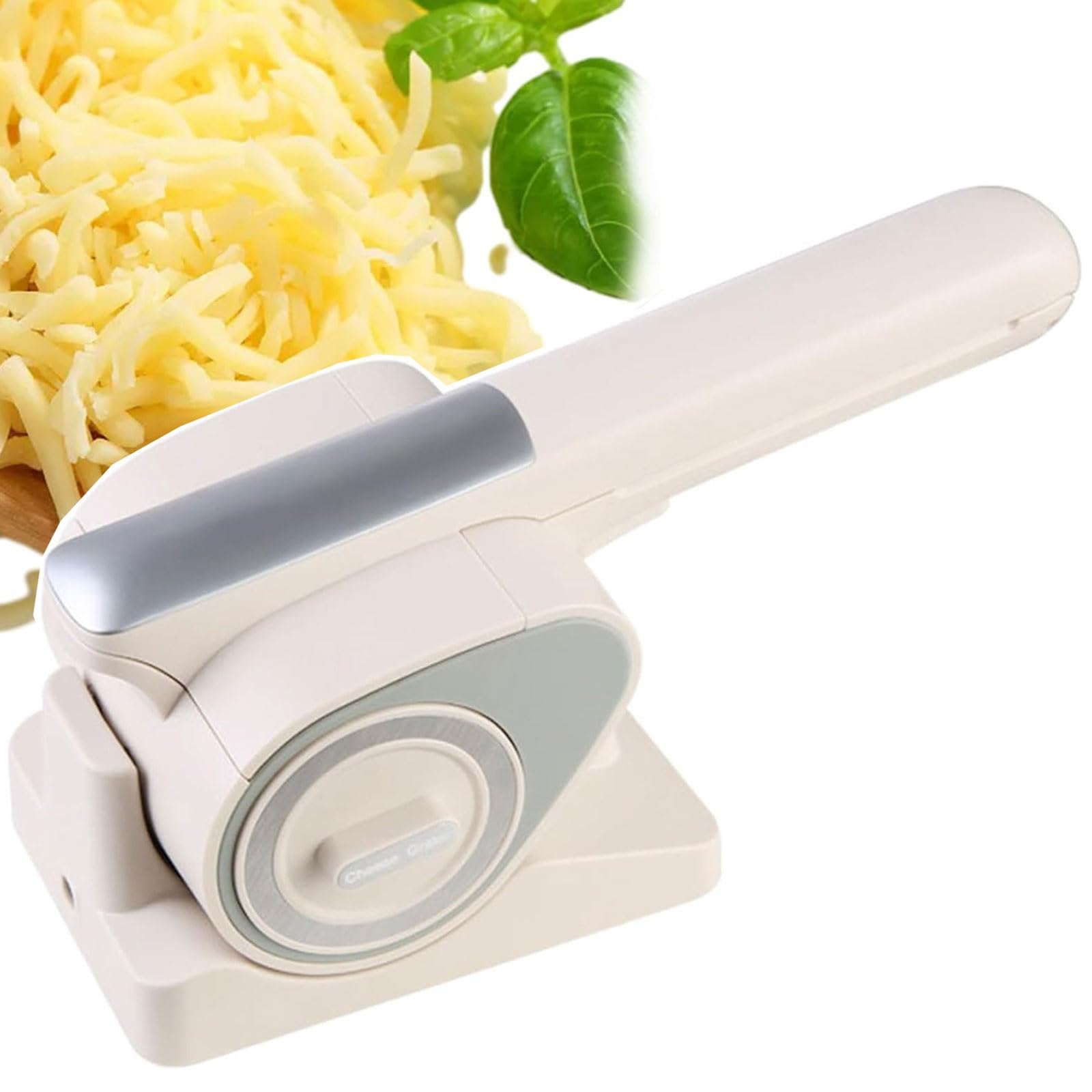 XNXYSMKJ Cordless Electric Cheese Grater, Automatic Rotary Slicer with 2 Drums, 2kg Per Charge, Handheld Rechargeable Shredder for Cheese, Nuts,Vegetables