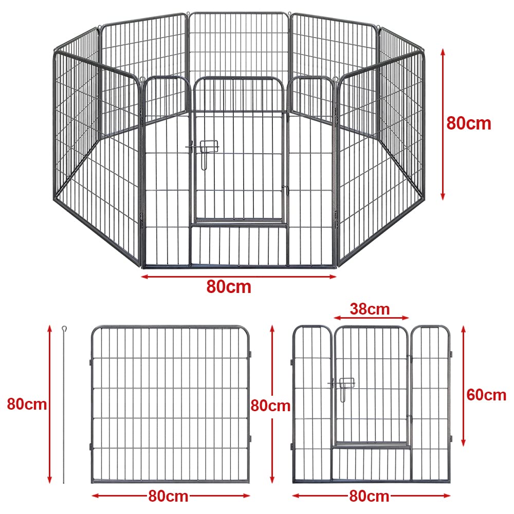 Qianruida Hondenhek, Puppyhek, Box Voor Honden, Hondenrennen Metaal