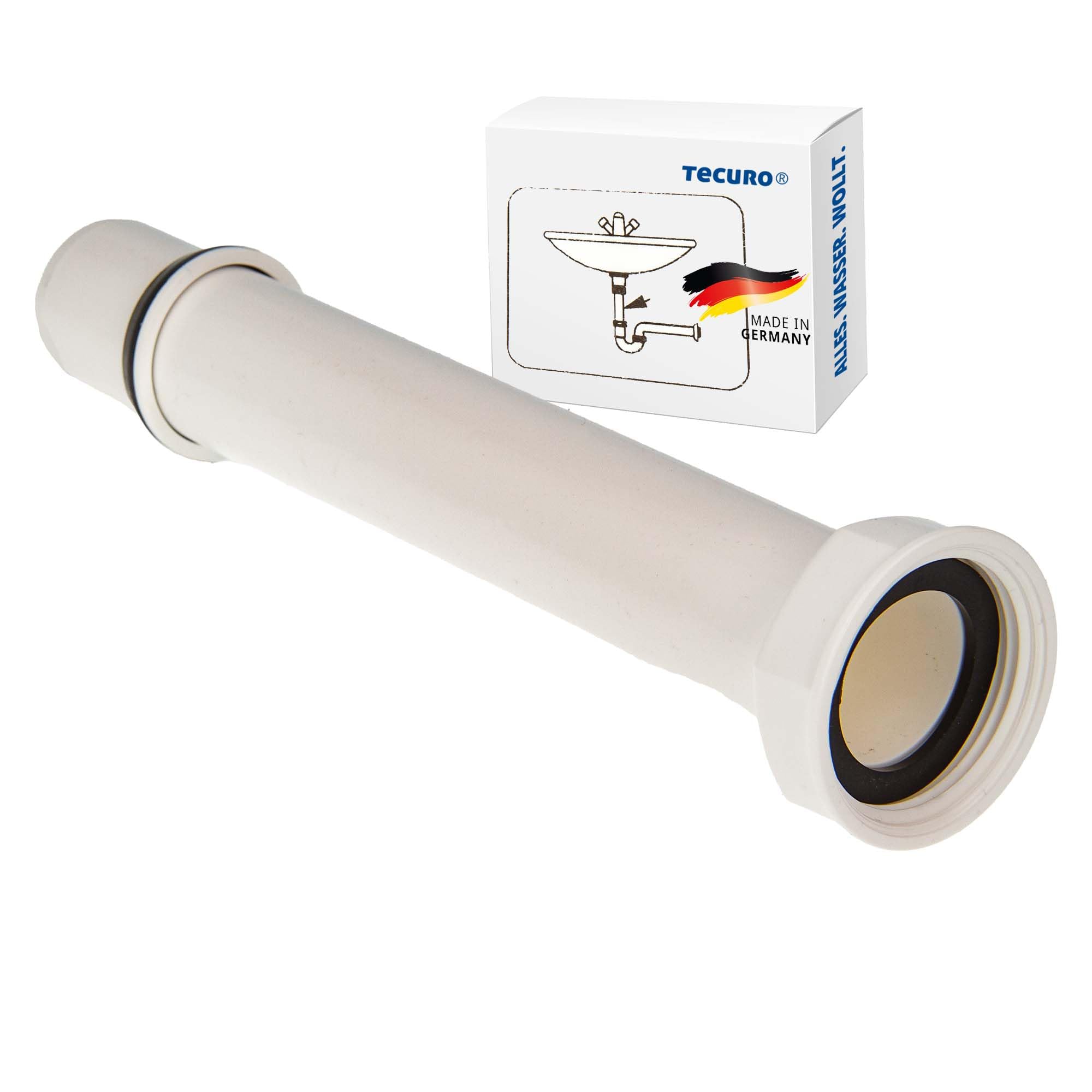 Tubo di regolazione in tecuro prolunga 200 mm per sifone