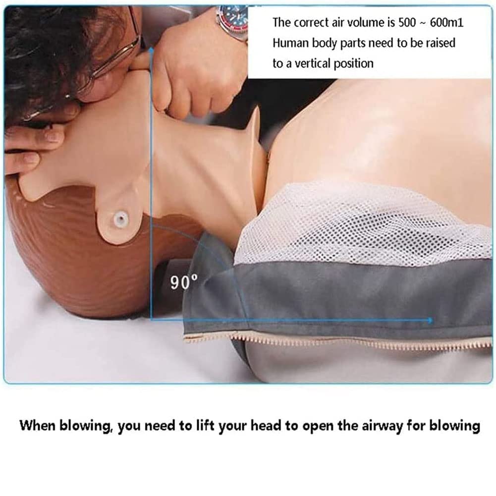 Full-Function Trauma Manikin, Resuscitation Manikins, Full Body CPR Training Manikin Simulator Dummies With Medical Accessories Chest Compressions Training Model First Aid Resuscitation Dummy 160 cm
