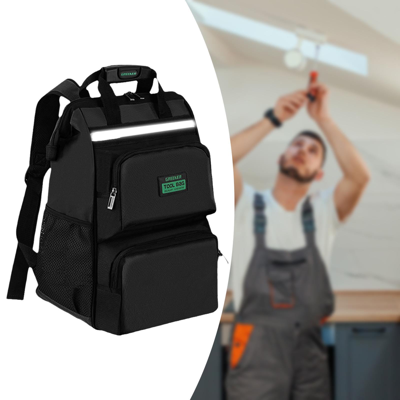 Sac à Outils de Chantier Verrouillable et étanche avec Poignées