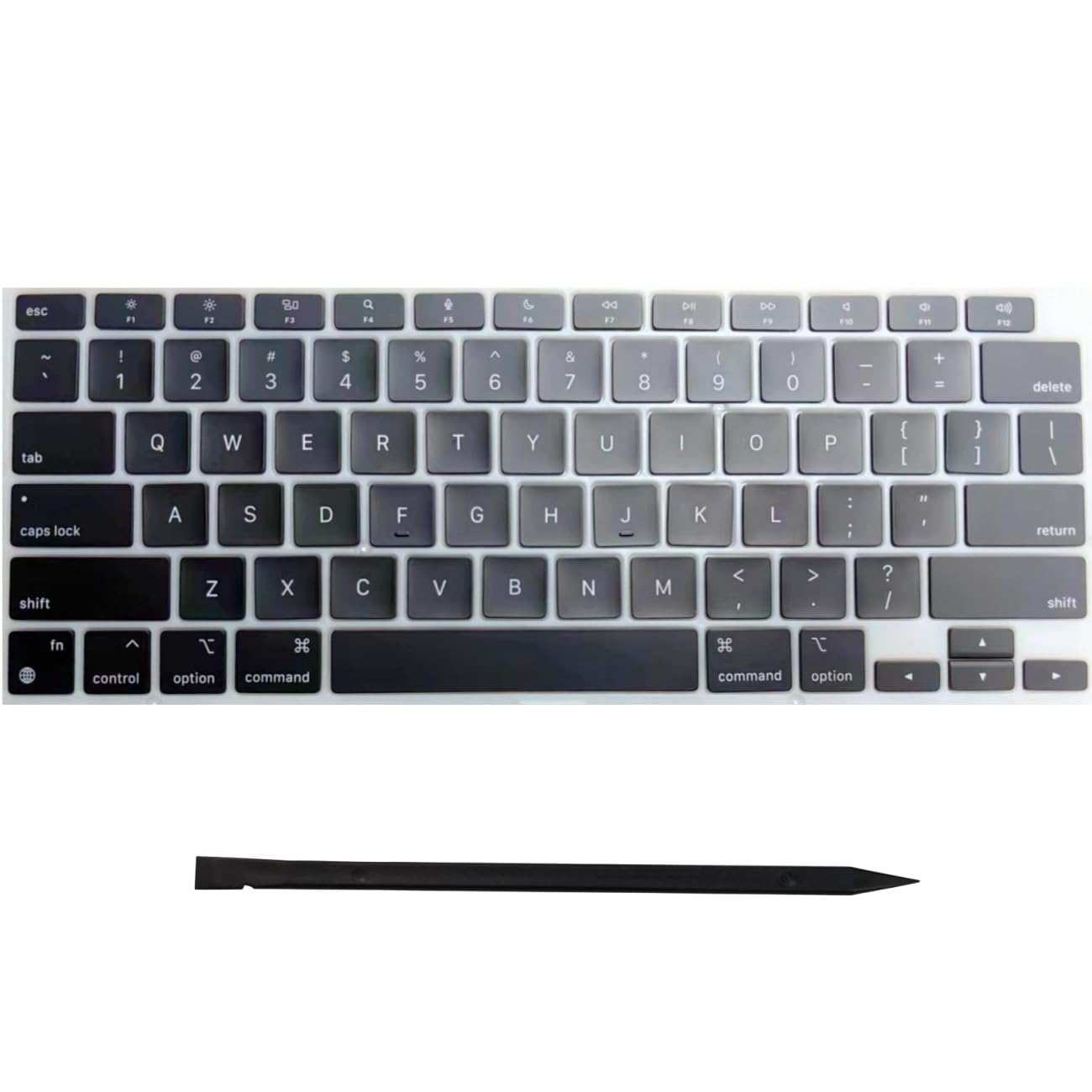 Set Da 3 Strisce Lunetta Logo In Vetro Argento Per MacBook Air A1932 A2179 – Ricambio MATEERKE