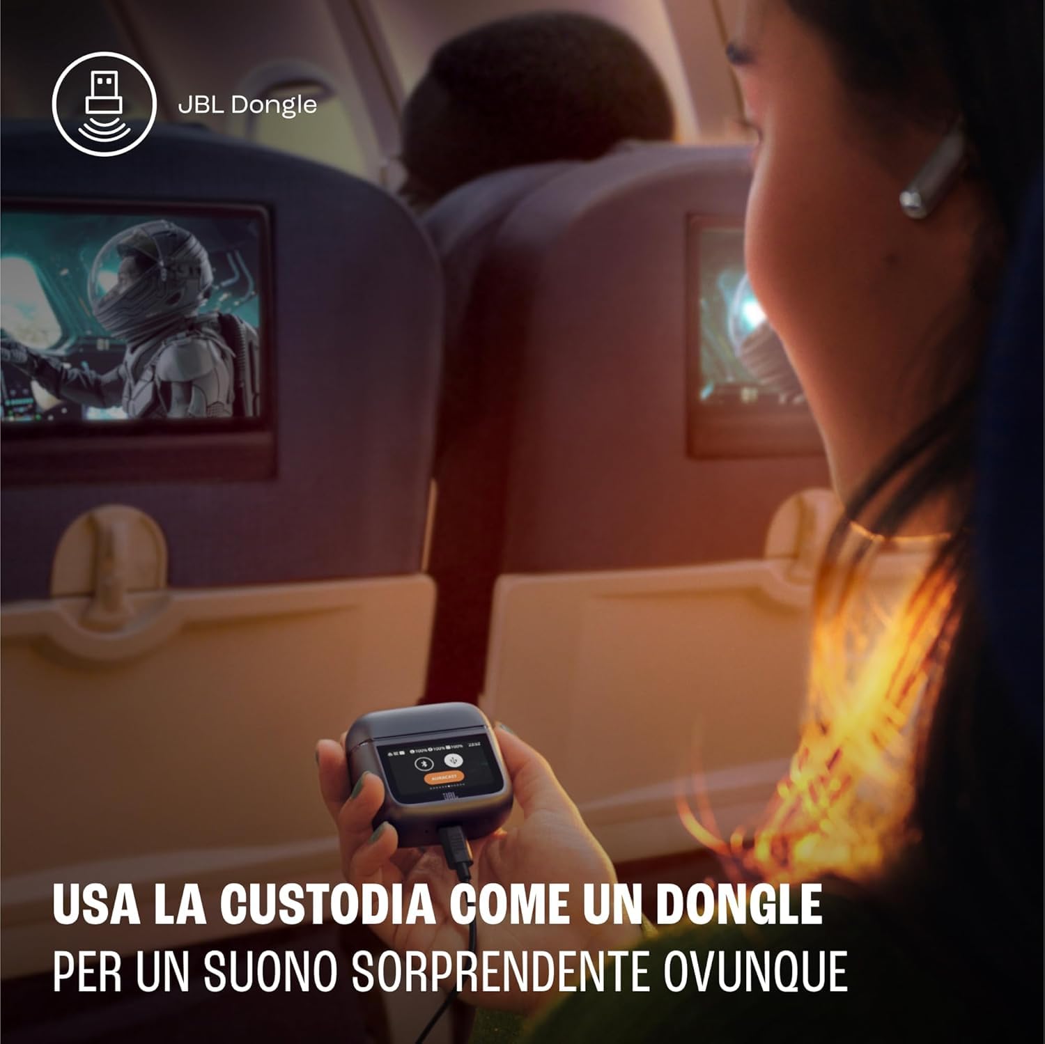 JBL Tour Pro 3 Auricolari True Wireless con Cancellazione del Rumore, Nero | Bluetooth 5.3, Custodia di Ricarica Intelligente, Autonomia 44 ore, Suono JBL Spatial 360 con Head Tracking