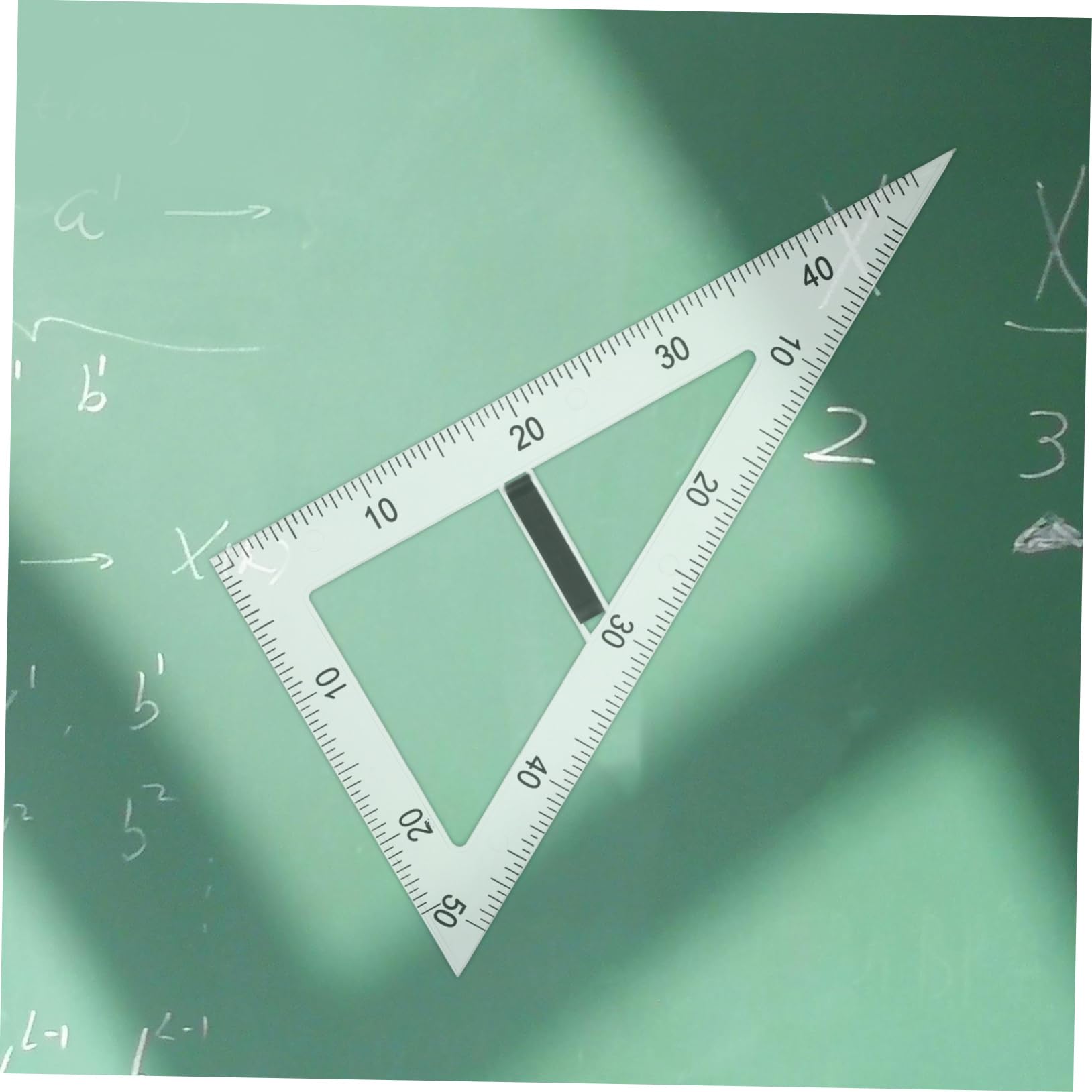 SOLUSTRE Magnetisches Dreieckslineal aus Abs zum Zeichnen Verschiedener Winkel und Formen für Unterricht in Physik und Mathematik