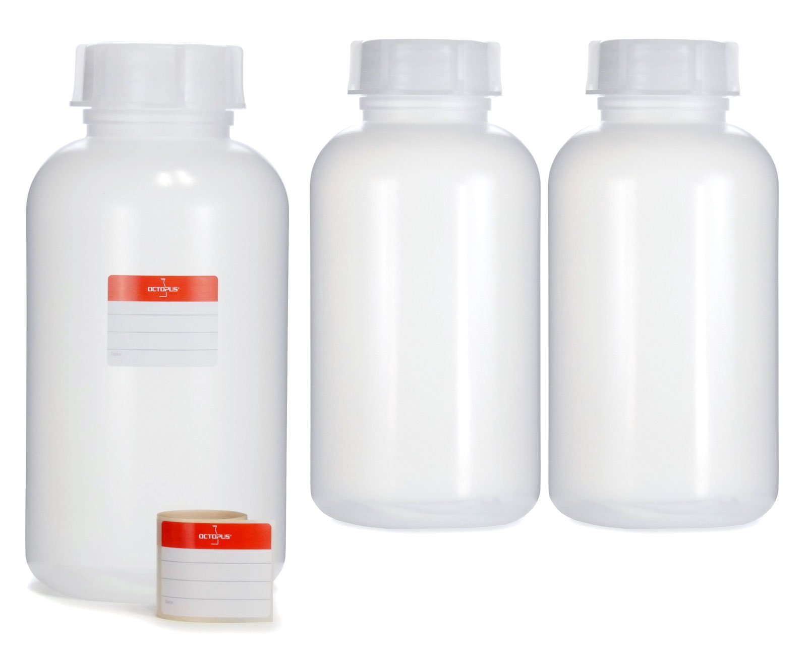 Botellas LDPE 2000 ml con Rosca Kalien Transparente para Laboratorio