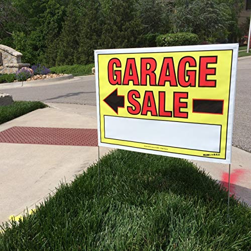 Sunburst Systems 3030 Garage Sale Sign Kit Includes: 3) Large Signs, 3) 11 X 14 Signs, 1,200 Yellow, Pink & Green Price Stickers, And 20 Large Pricing Cards #TOP5