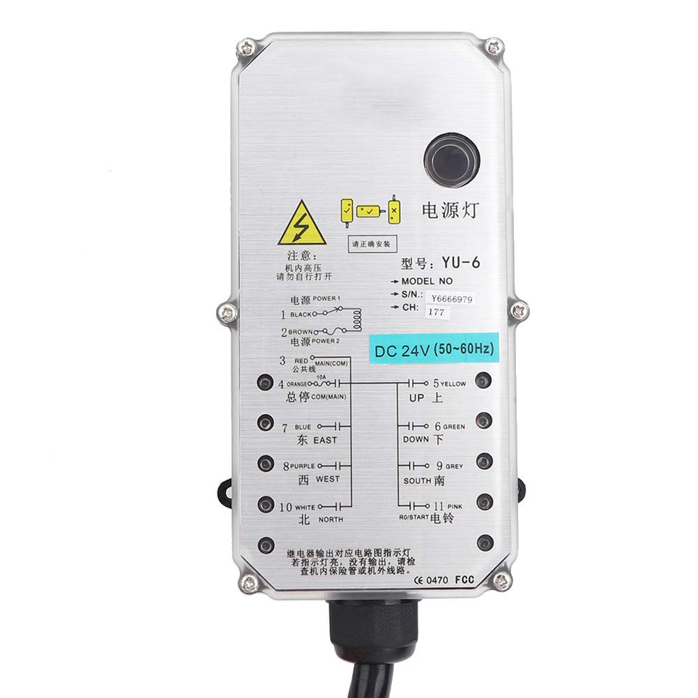 Controller per gru, telecomando per gru, a tenuta stagna, anticaduta, di livello industriale, trasmissione 800 MHz, per gru, trasportatori, attrezzature per l'estrazione del (DC24V)