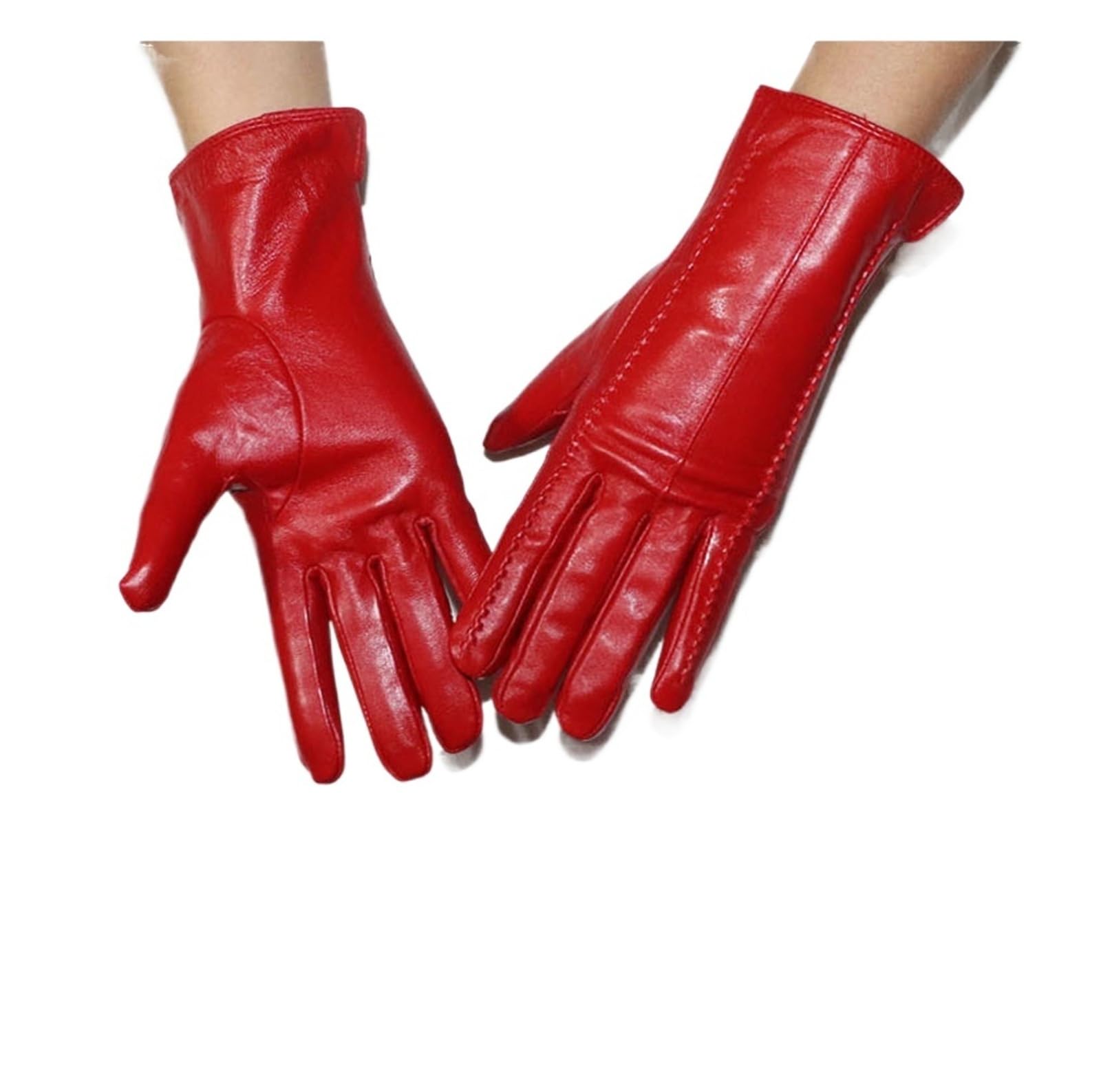 Guanti da equitazione da donna, invernali, caldi, spessi, sottili, touch screen, in pelle
