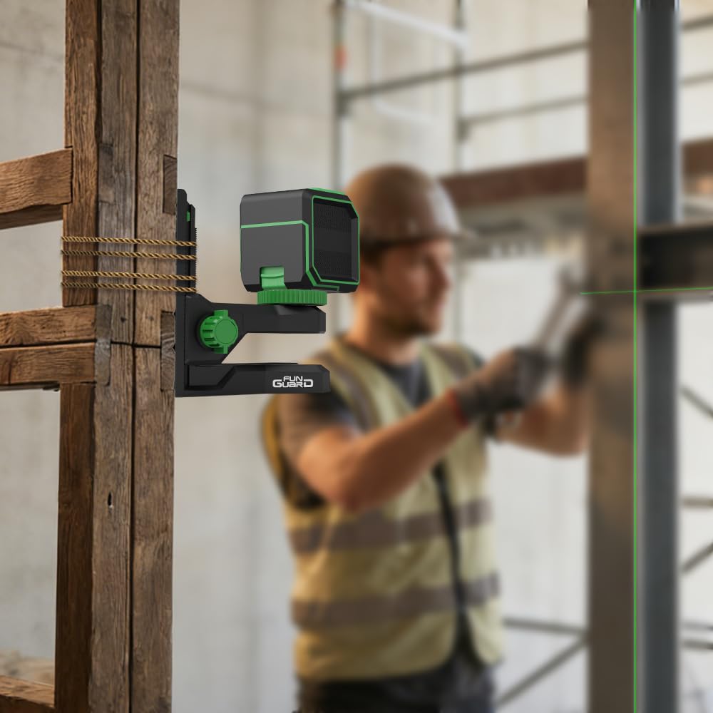 Verstellbare Halterung für Kreuzlinienlaser, 360° verstellbare Basis, multifunktionales magnetisches Drehstativ mit 1/4"-20 Außengewinde, höhenverstellbar