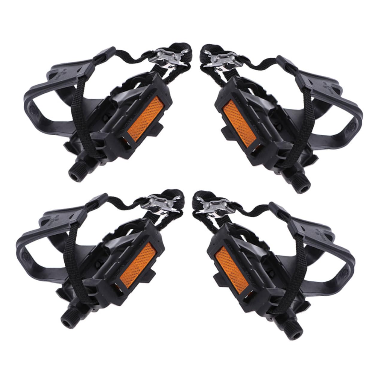YARNOW 2pares Correas para Pedales De Bicicleta Correas Reutilizables Cierre De Gancho y Bucle para Pedales Al Aire Gimnasio