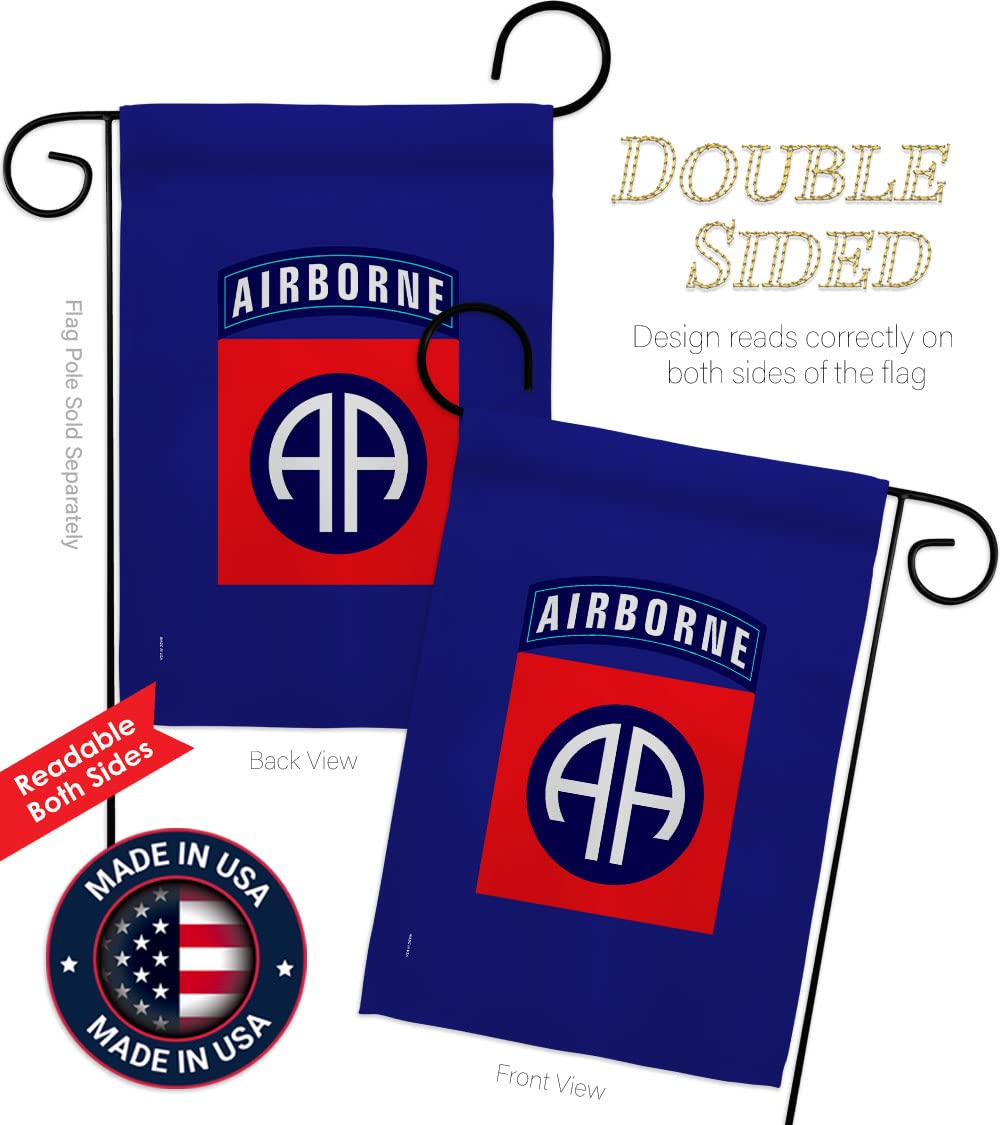 US military U.S. Army 82nd Airborne Division Flag Armed Forces Double-Sided Lawn Decoration Gift House Garden Yard Banner United State American Military Veteran - Image 3