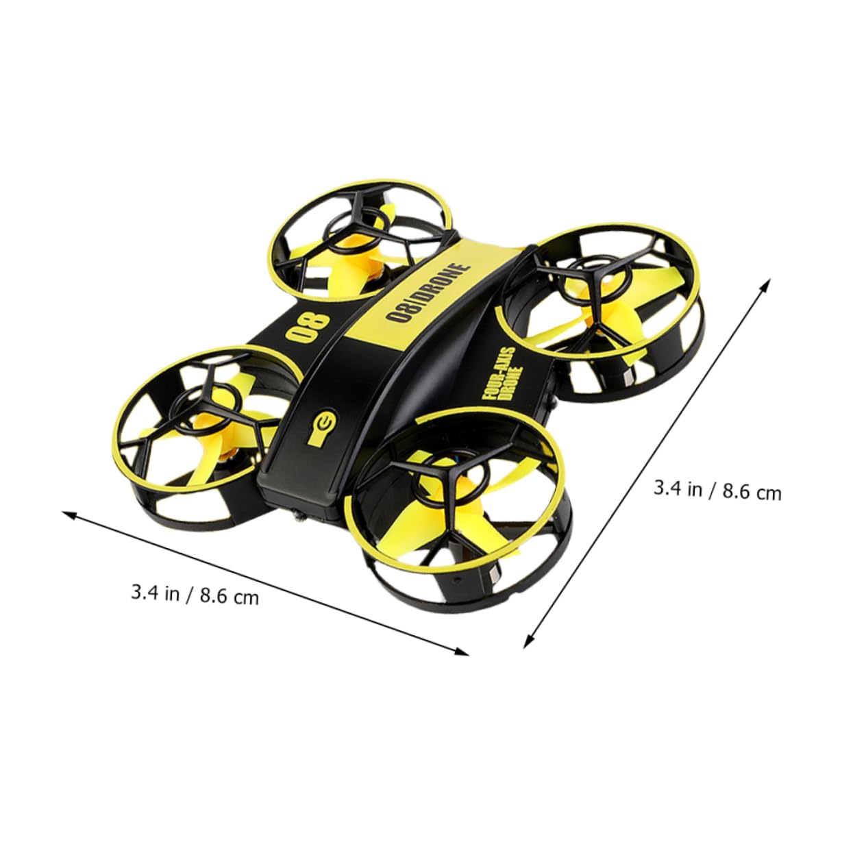 Mini Quadcopter z Wbudowanym Światłem Led Zdalnie Sterowany Dron z Funkcją Utrzymywania Idealny Dla Początkujących Zabawka Do Latania Dorosłych
