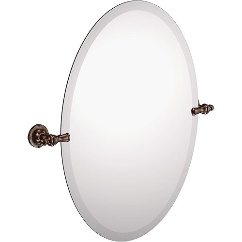 Moen DN0892ORB Gilcrest 26-Inch x 23-Inch Frameless Pivoting Bathroom Tilting Mirror, Oil Rubbed Bronze