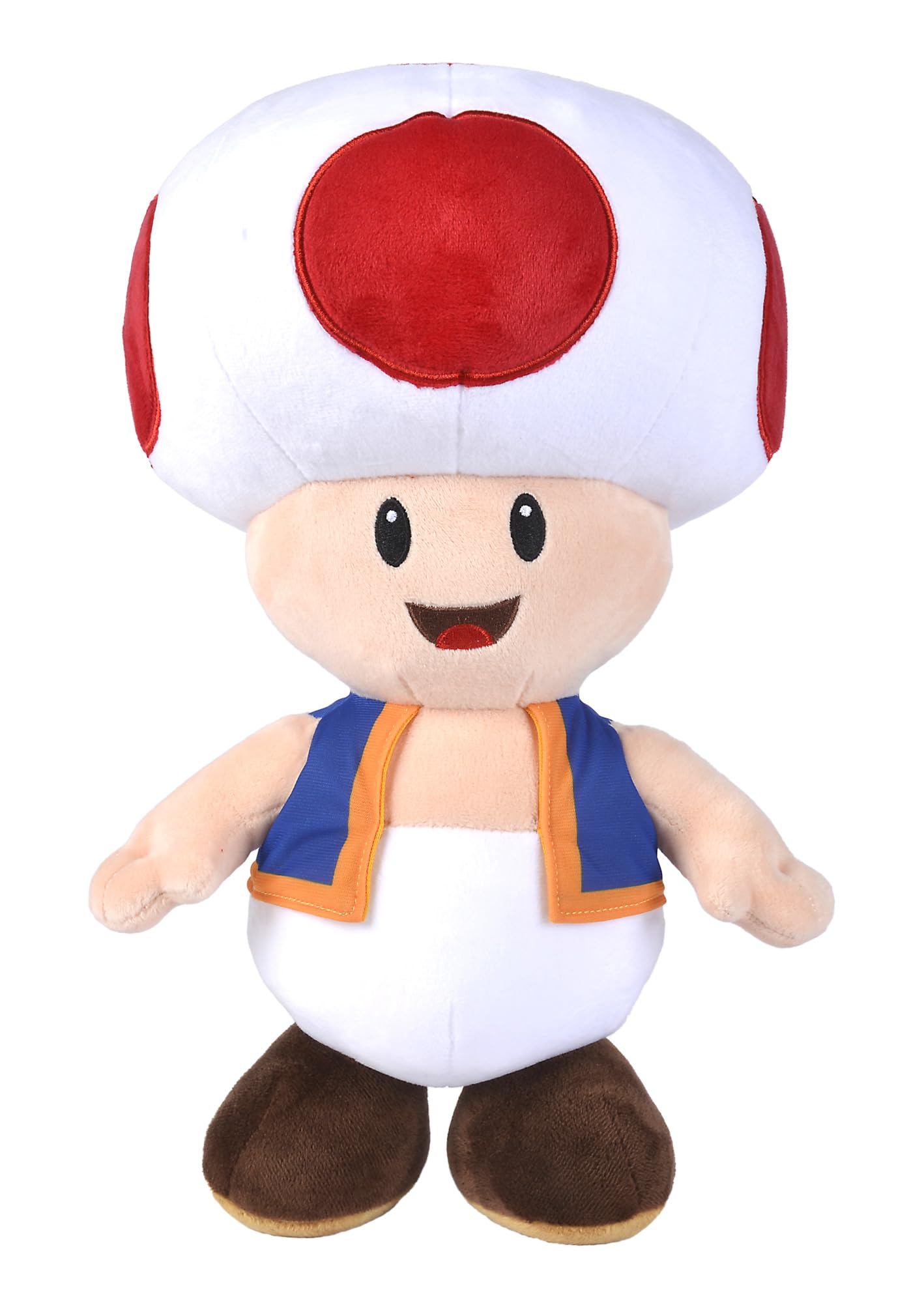 Peluche Toad Super Mario Bros - 40 cm, Multicolore