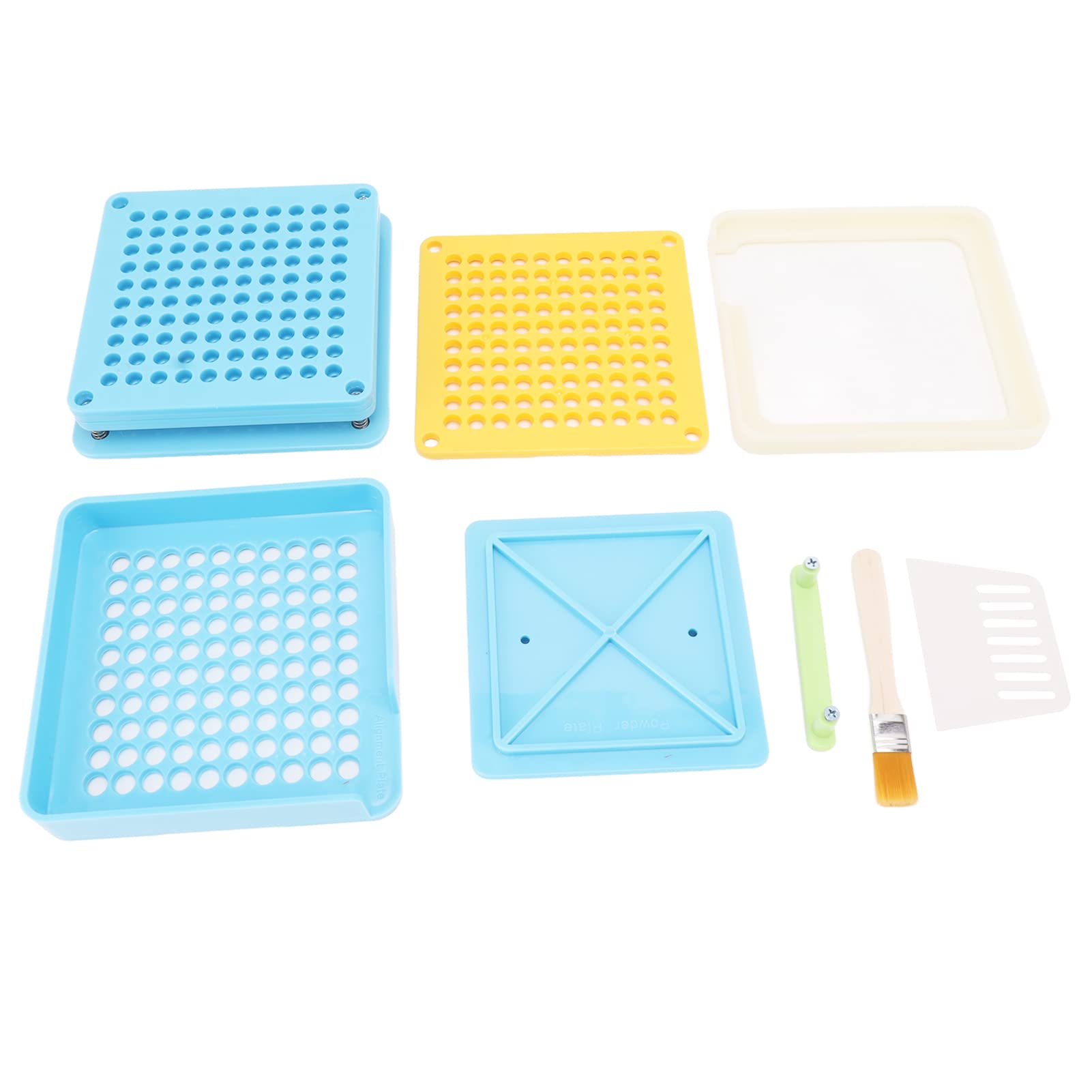 Soraz Medicine Capsule Filling Machine, Easy to ABS Capsule Filling Machine Environmental Protection 100 Holes for Home (Blue)