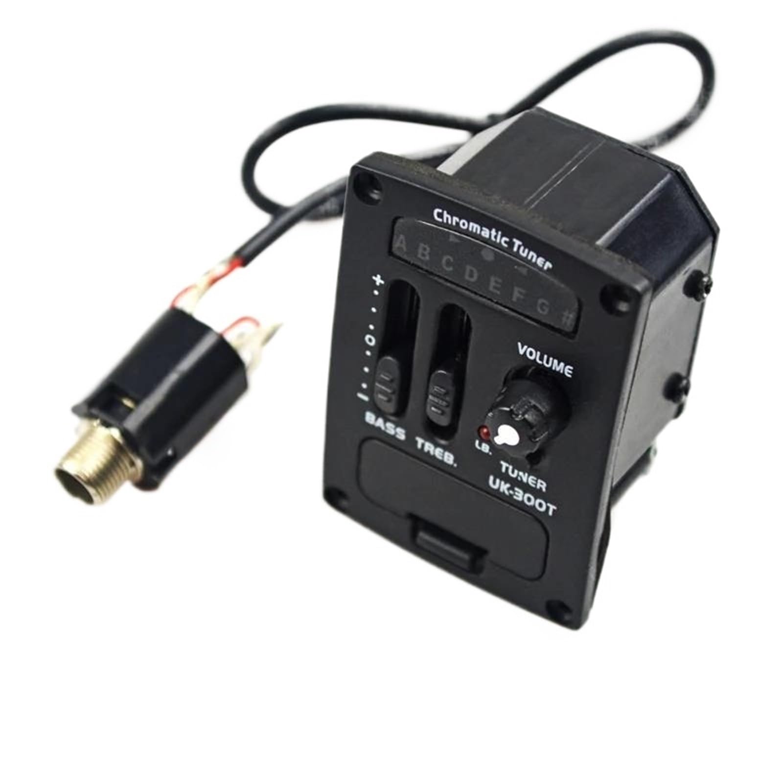 2-pasmowy Tuner Chromatyczny LED Soft Piezo Pickups EQ Equalizer Gitara Akustyczna Części Profesjonalne Akcesoria