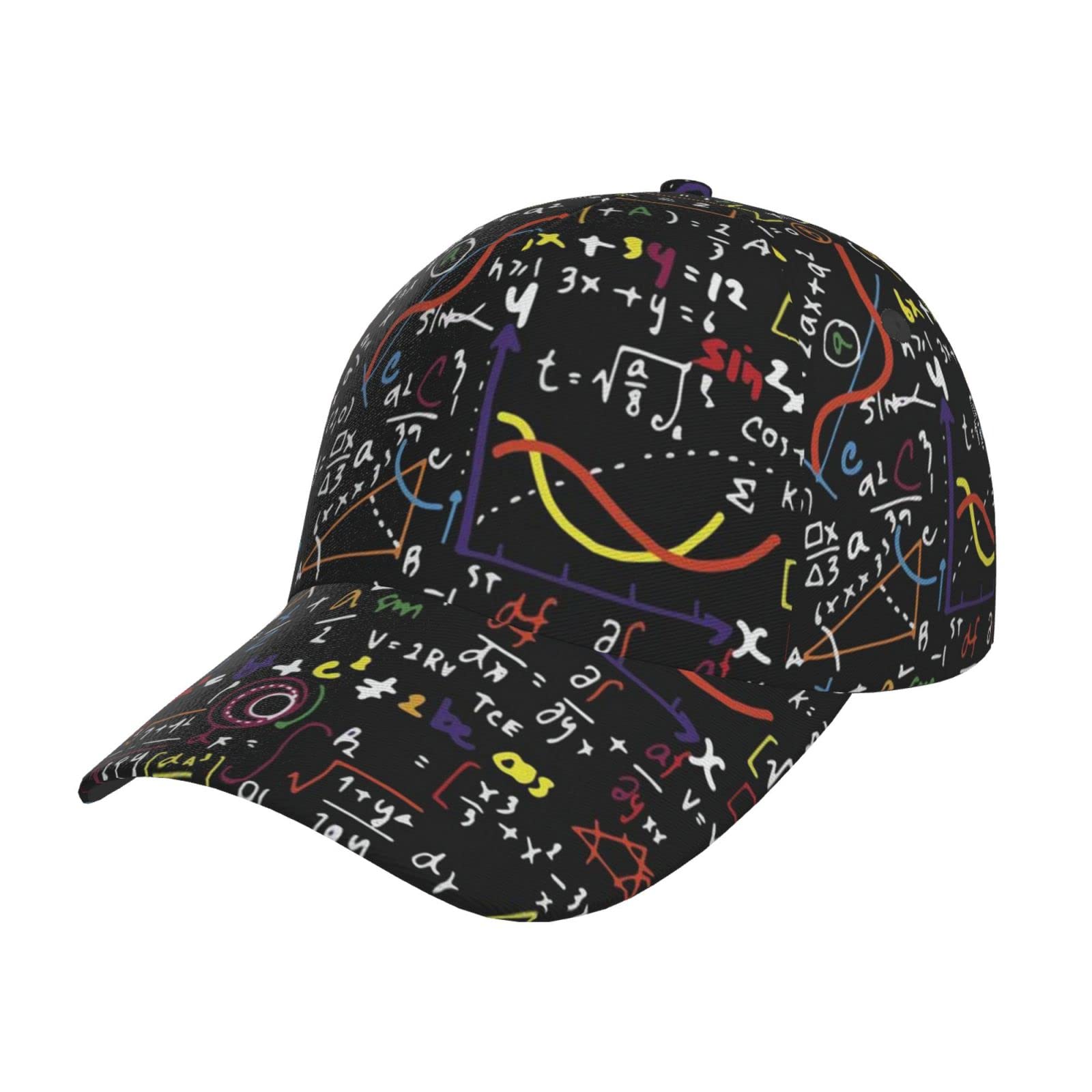 Nezih Unisex Math Formula Snapback Washed Print Baseball Cap For Men Women - Adjustable Dad Bill Hat