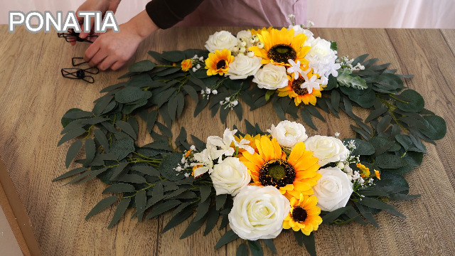 Amazon.com: Ponatia Artificial Wedding Arch - Flowers (Pack of 2