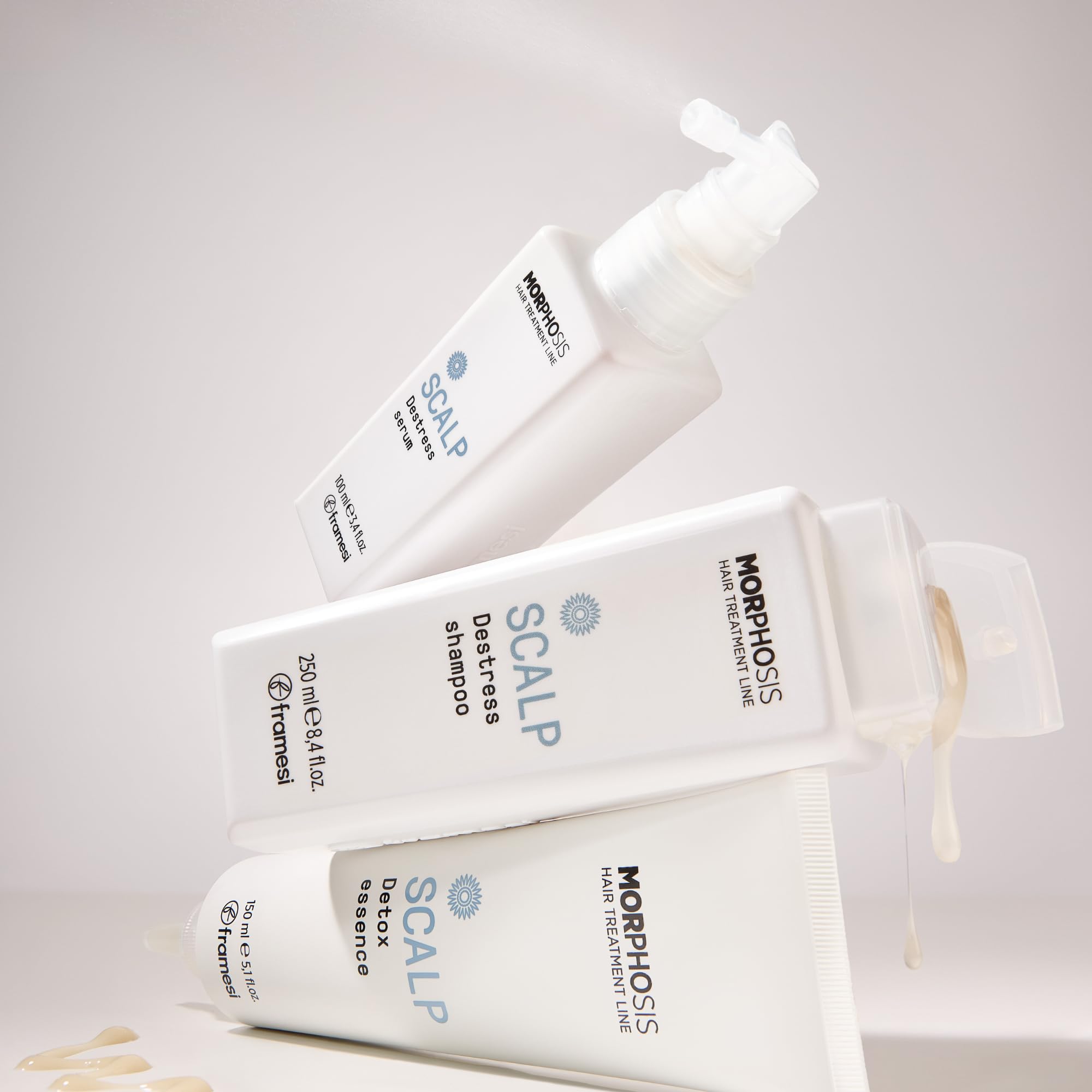 FRAMESI Morphosis Scalp Destress Serum, 3.4 fl oz, Soothing Leave In Scalp Treatment for Sensitive Scalps