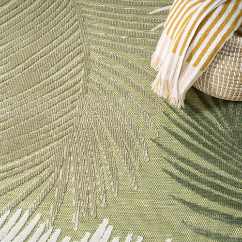 Tapete decorativo rectangular verde 9'x12' miniatura 5