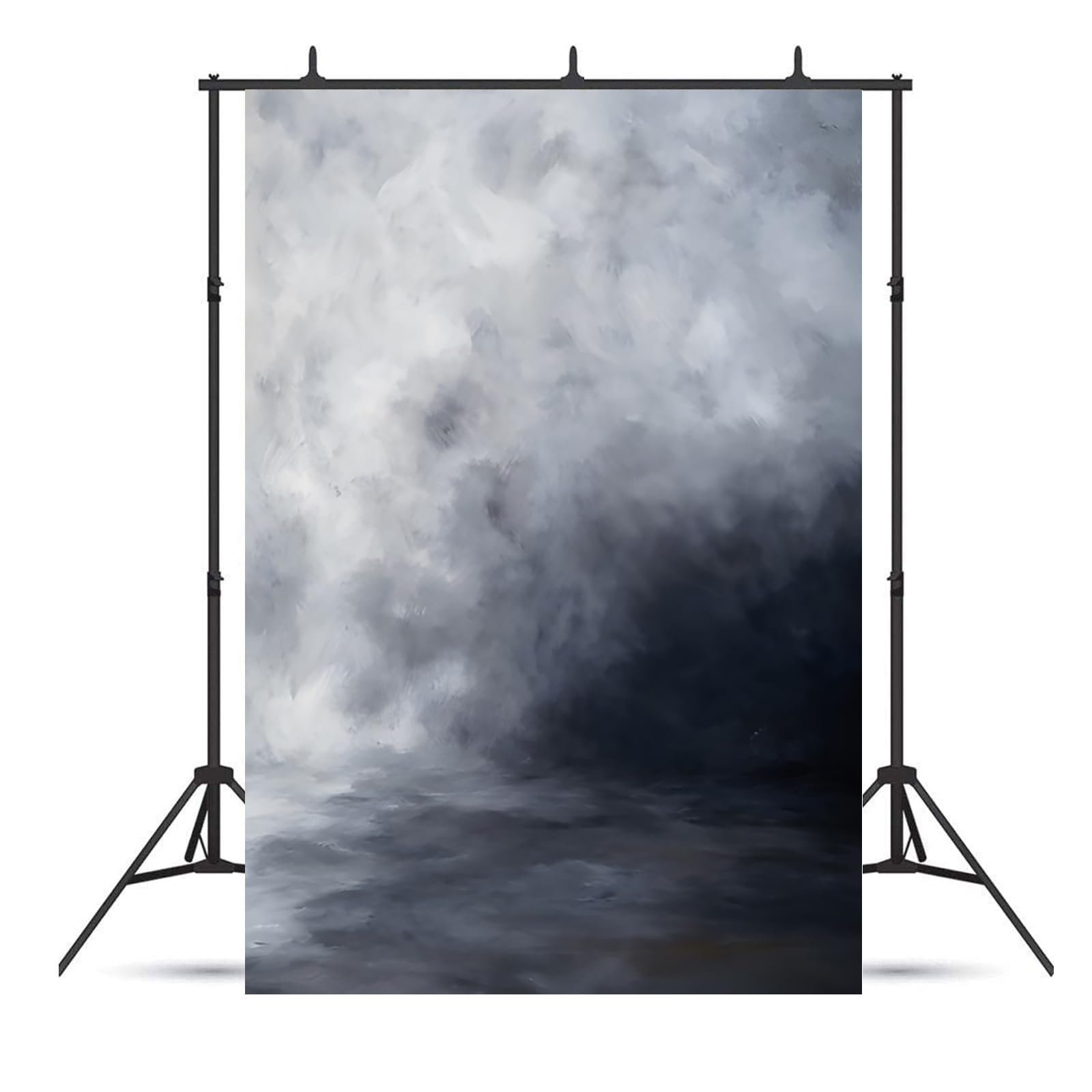 Yeele 5x7ft Abstract Grey Photography Backdrop Gradient Gray Mist Fog Portrait Backdrops Kids Adults Artistic Portrait Photo Booth Studio Video Recording Props Vinyl Wallpaper