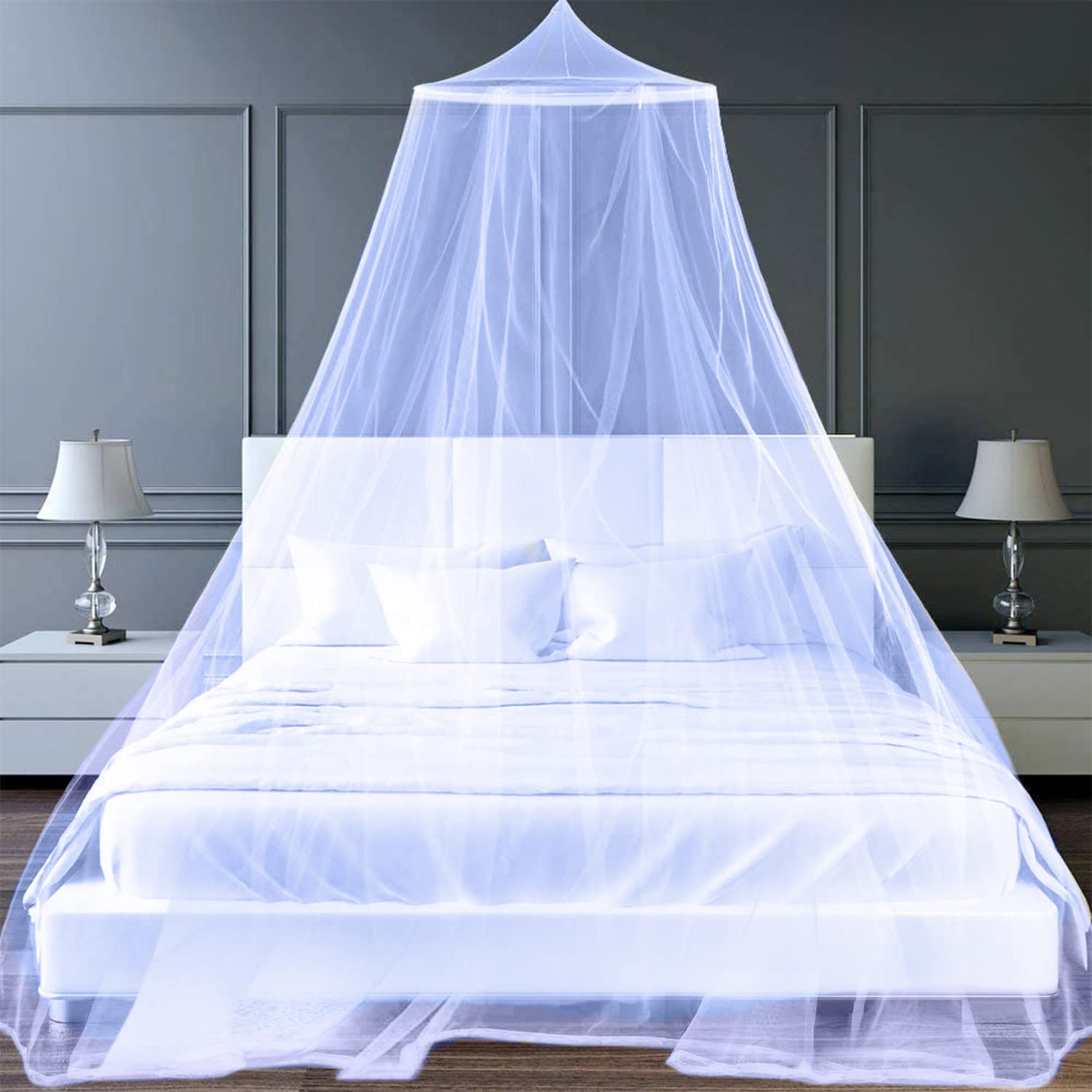 Water-Repellent Princess Bed Canopy - Mosquito Protection for All Beds