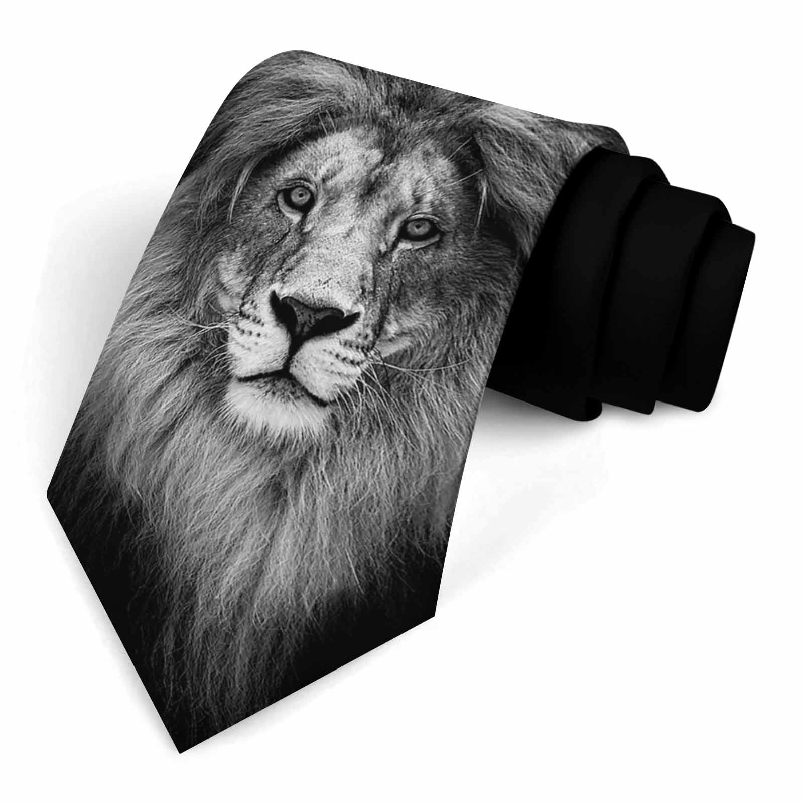 Muntayson Lion Men's Tie Men's Necktie Tie for Men Wedding Holiday Party