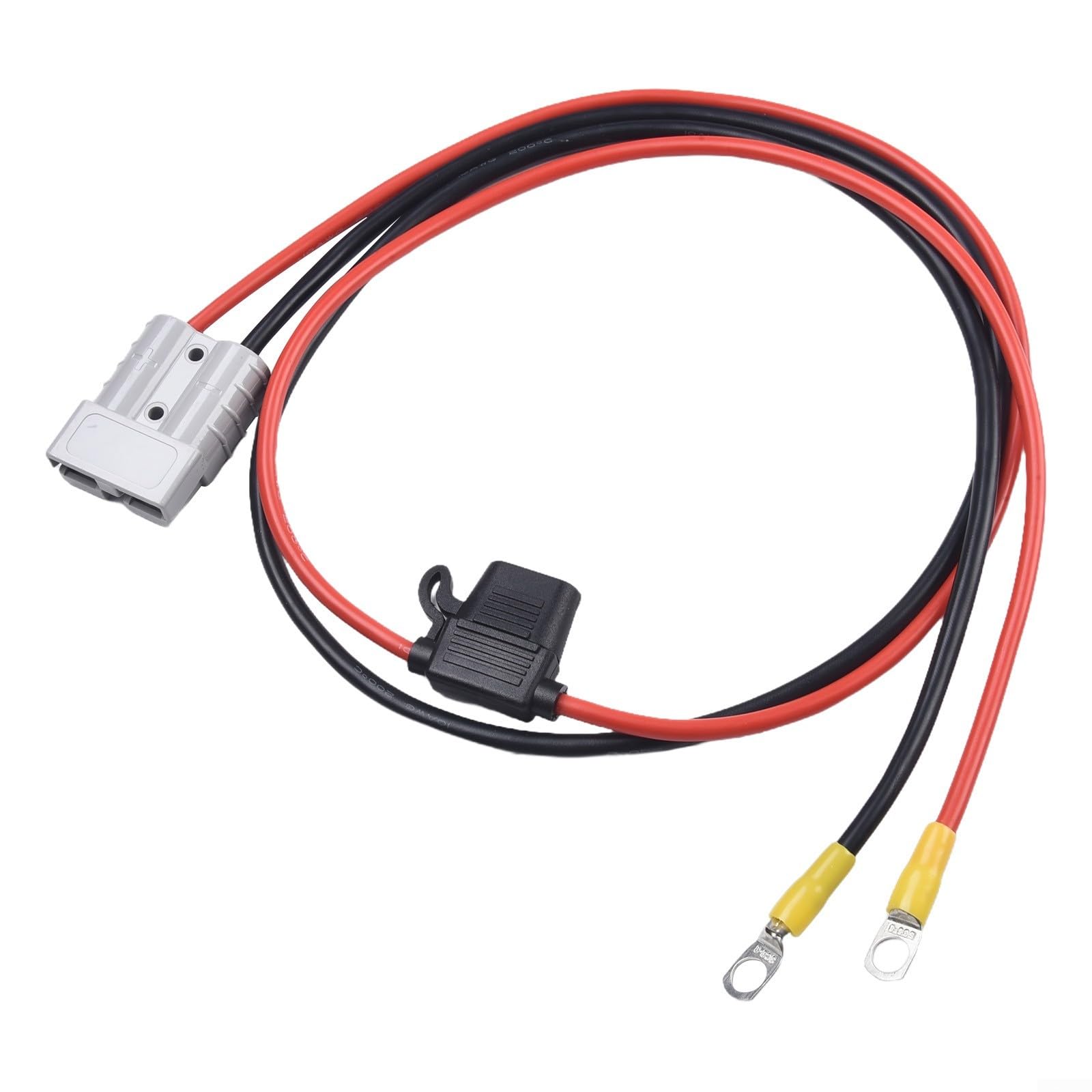 HAUINVC 50A 8AWG Weatherproof Wiring Kit 600V Battery Quick Connect Wire for Anderson Type Outdoor Home Battery Quick Connect Kits