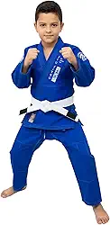 Kimono JIU JITSU INFANTIL, nas cores, preto, azul, branco e rosa, brim reforçado, acompanha faixa branca com tarja preta