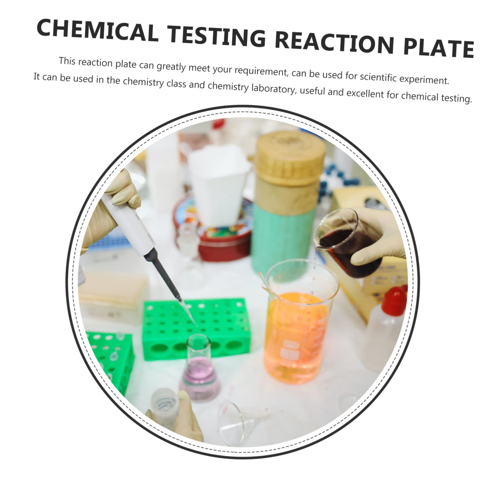 Zerodeko Plaques de Réaction en Laboratoire pour Tests Chimiques Facile à Utiliser Matériau Porcelaine en Céramique Blanche Lot de 5 6 Trous pour Expériences Scientifiques