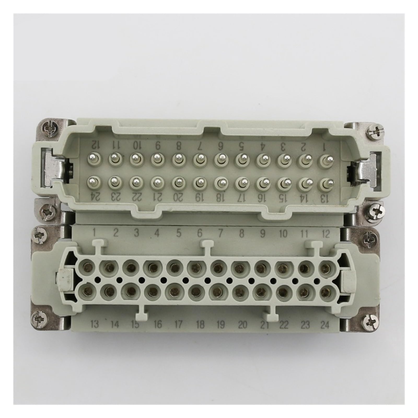 24-adriger Hochleistungsstecker HDC-HE-24-Stecker, Buchsenstecker, 16A500V-Luftfahrtsteckerkern(The male connector)