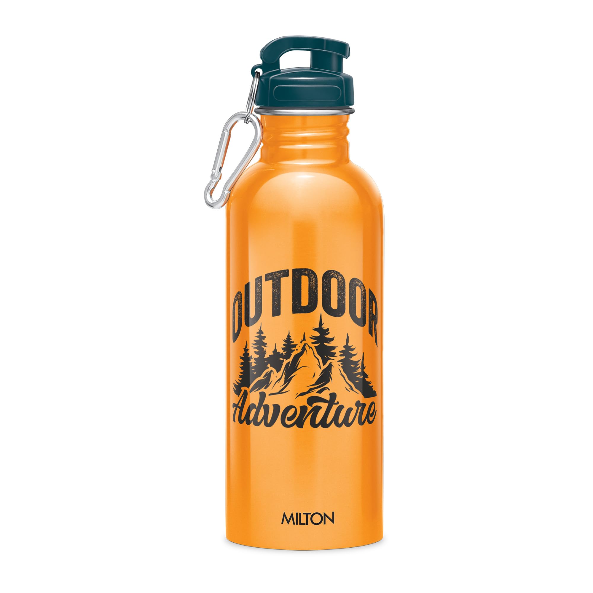 MILTON Virtue 750 Stainless Steel Water Bottle, 750 ml, Mustard Yellow | Single walled | Leak Proof | Easy Grip | Easy to Carry | Gym Bottle | Home | Kitchen | Hiking | Treking Bottle | Travel Bottle