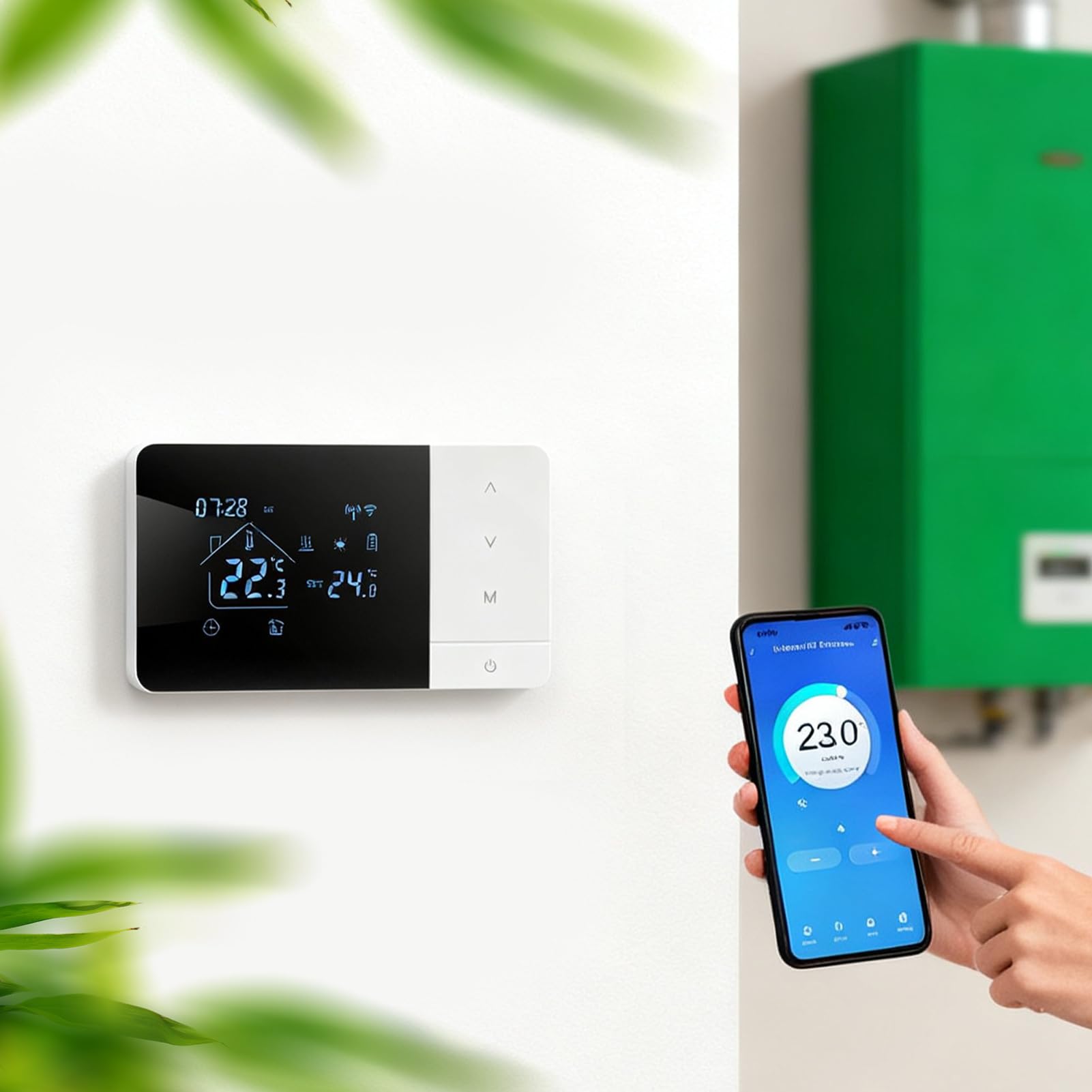 Termostat Wi-Fi Aplikacja i Sterowanie Głosowe Termostat Wi-Fi