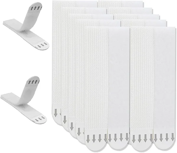 Gisde Large Picture Hanging Strips Heavy Duty, 16-Pairs(32 Strips) Sticky Picture Hangers for Walls No Damage Wall Picture Hangers Without Nails Refill Adhesive Poster Strips