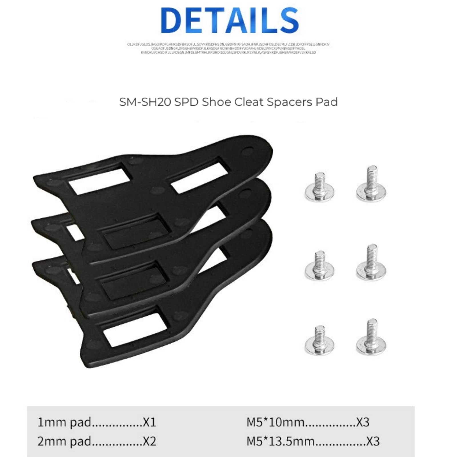 Amazon.com : NELboNs Road Bike Pedal Cleat Spacer Shims Compatible