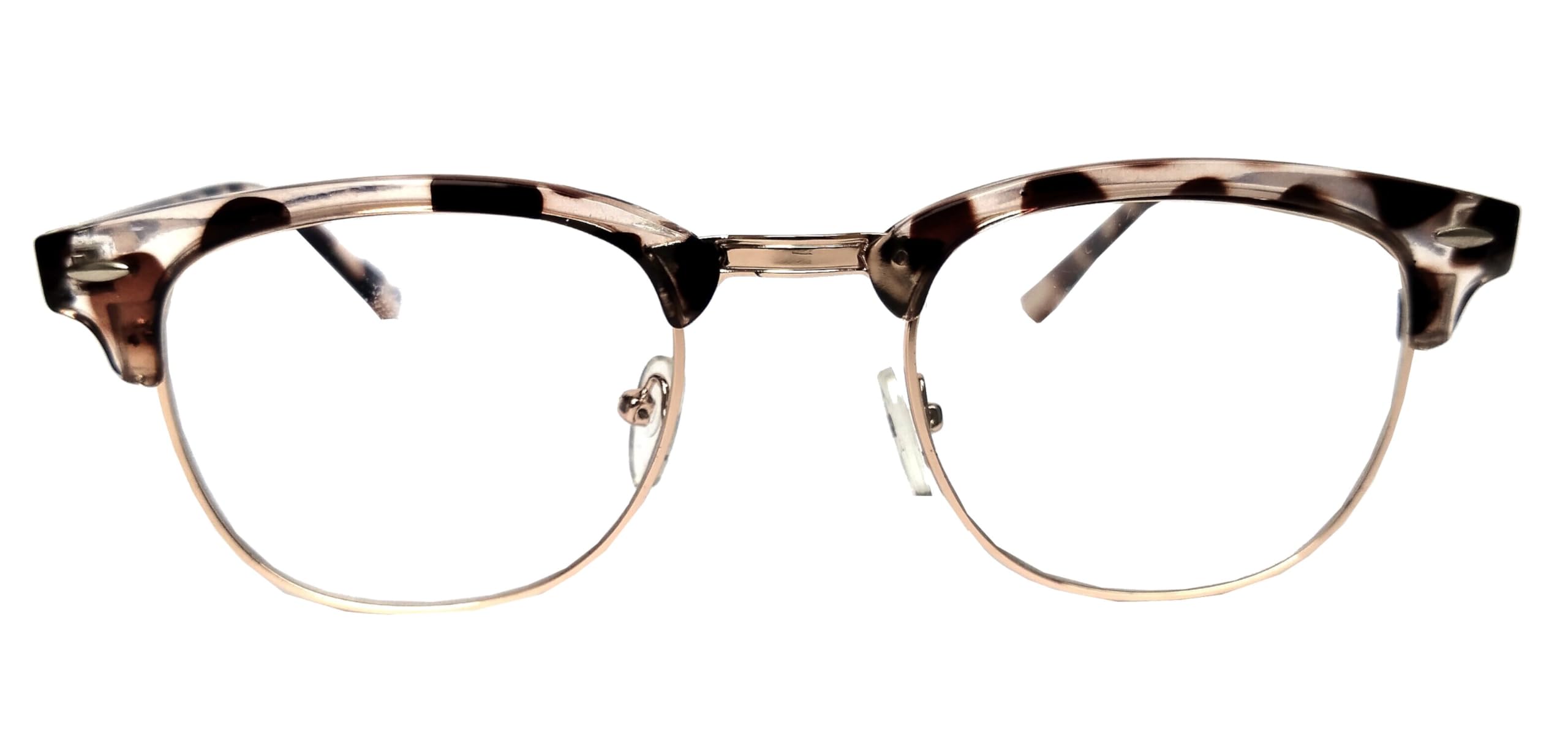 Prosight EYE WEAR | Elegant Square Frame Eyeglasses For Men & Women |Blue cut & Antiglare Computer Glasses | Oversized Square | Leopard Pattern | Gold