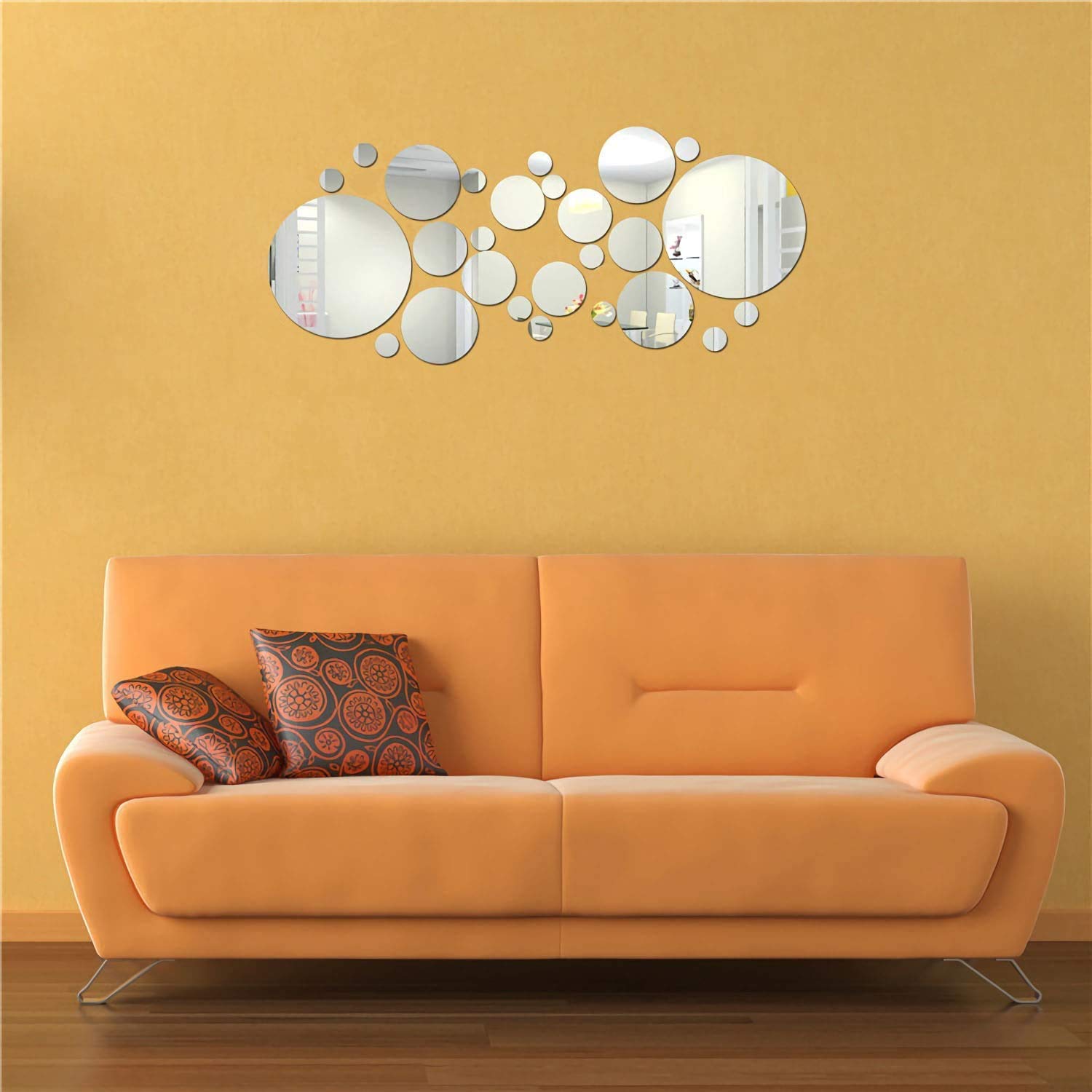 10 Adesivi Da Parete A Specchio Con Design A Righe – Strisce Acriliche Autoadesive E Rimovibili, Dimensioni 5x20 Cm, Per Decorazione Fai Da Te, Bordo Parete, Soggiorno E Camera Da Letto