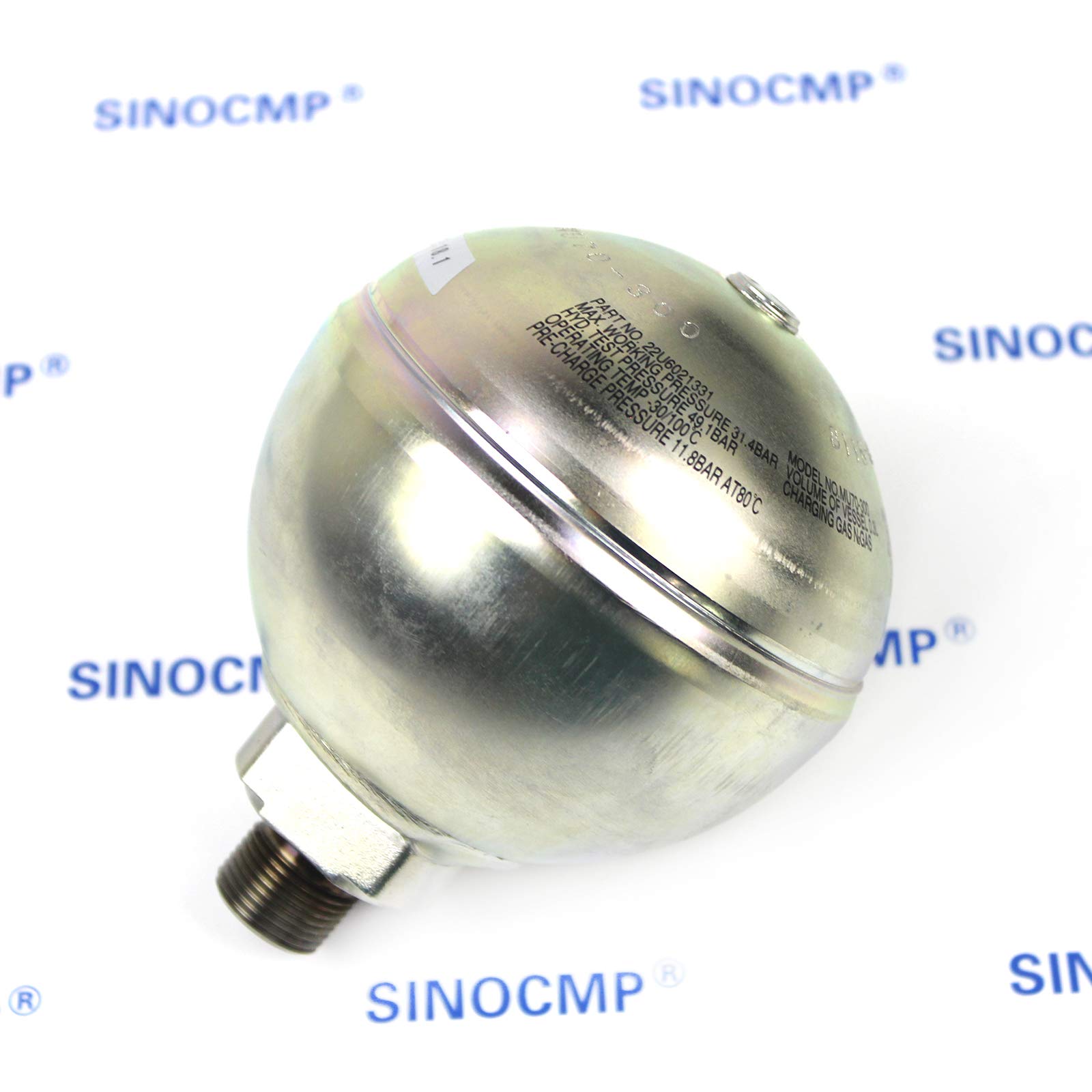 22U-60-21330 Acumulador - SINOCMP Acumulador para Komatsu PC300-8 PC350-8 PC130-8 PC200-8 PC220LC-8 Excavador Piezas, 3 Meses de garantía