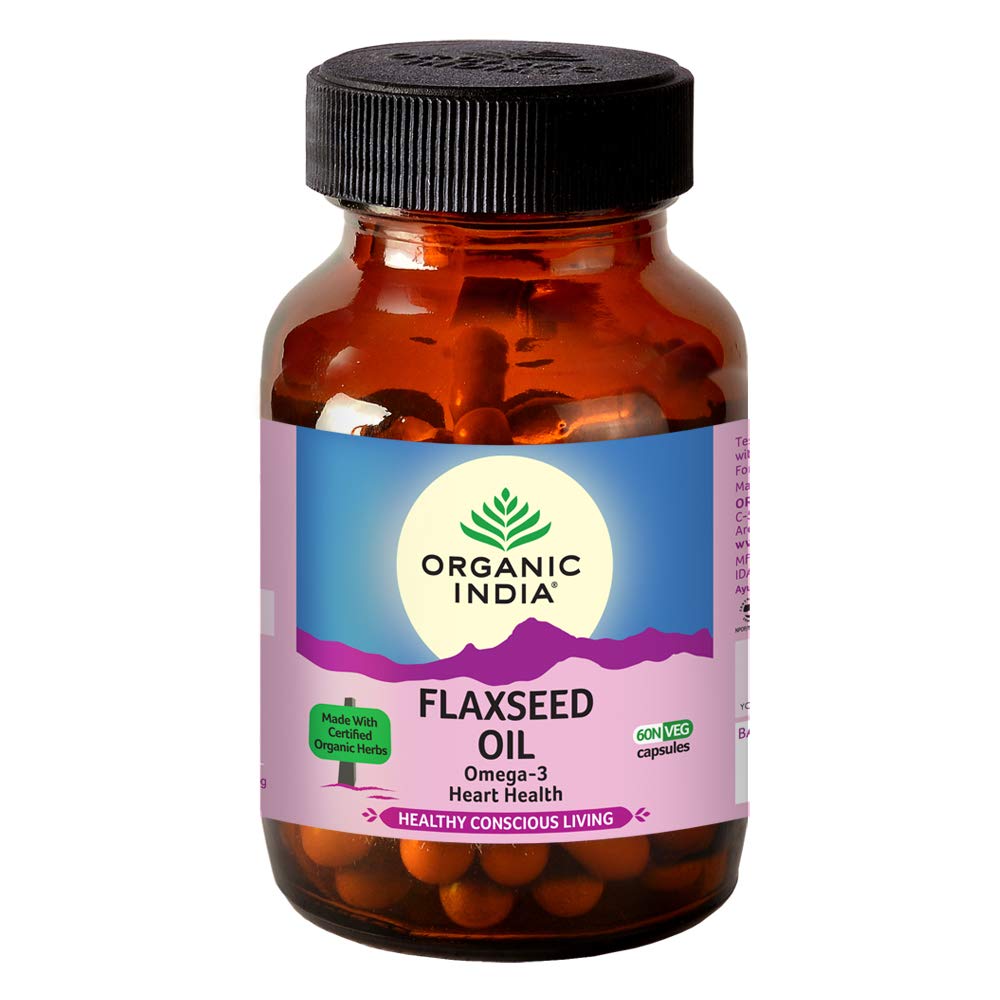 Organic India Flaxseed Oil - 60 Capsules (B01N9035NE) Amazon Price History, Amazon Price Tracker