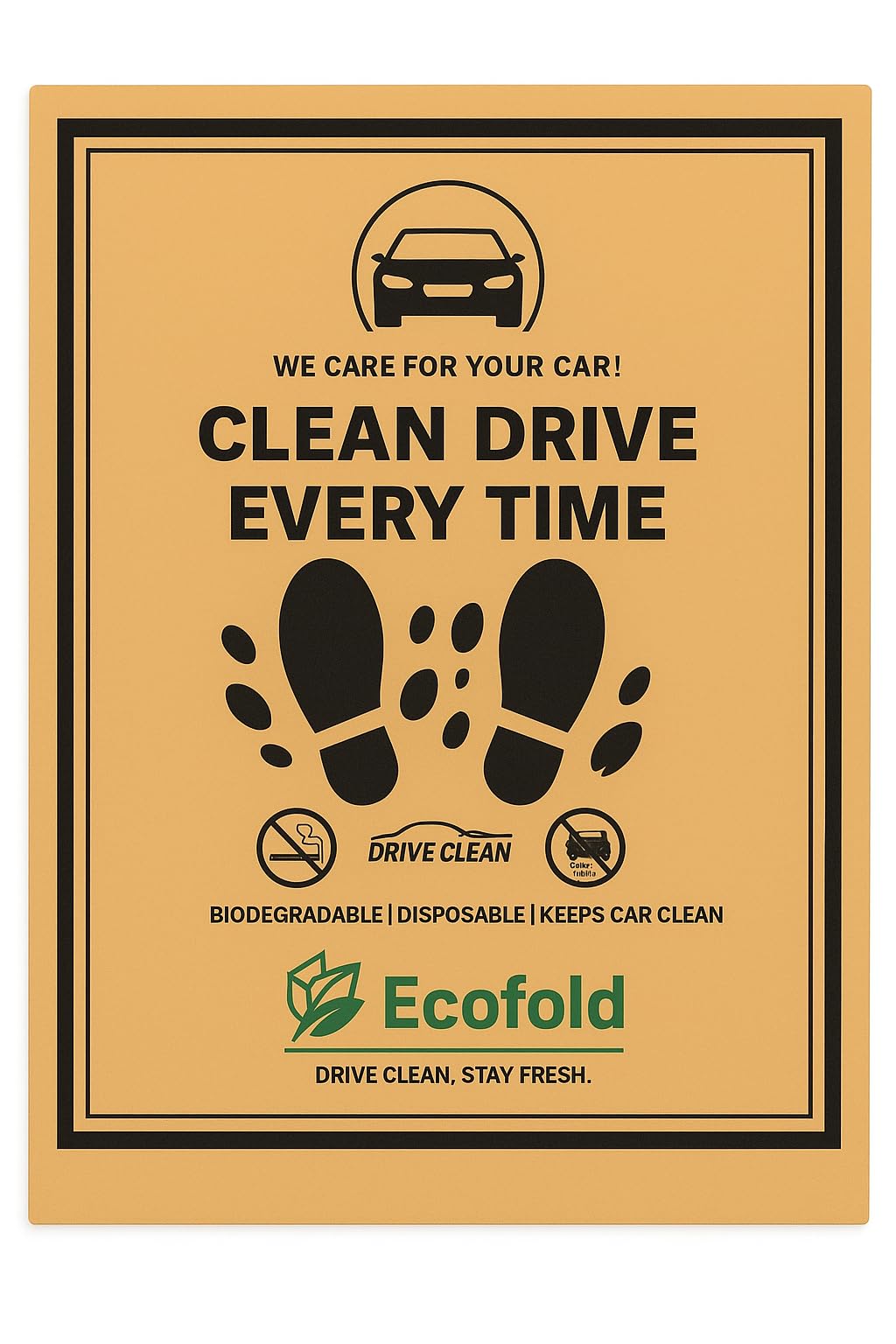 Disposable & Eco-Friendly Car Floor Paper Mat | Universal Car Floor Mat for All Cars, Trucks & SUV | Pack of 50 Pieces | 45 x 50 cm | Golden Brown-image-21