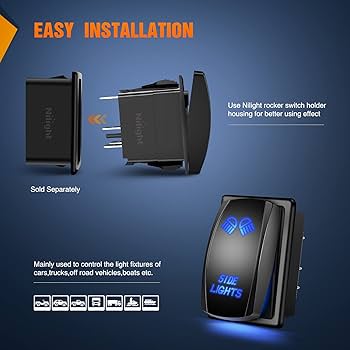 Amazon.com: Nilight Side Lights Rocker Switch Led Light Bar