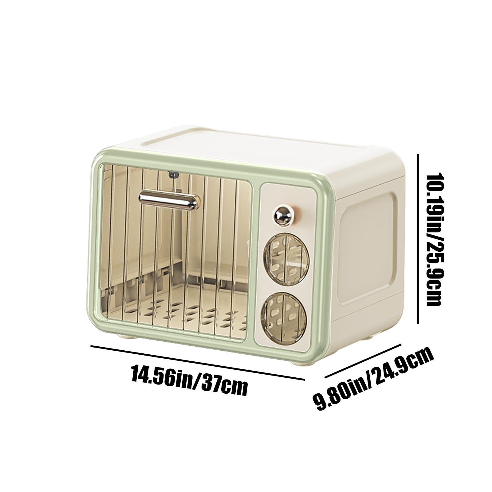 Boîte de rangement pliable pour biberon, support de biberon anti-poussière | organiseur de cuisine pour séchage de biberons, design peu encombrant, 37 x 25 x 26 cm