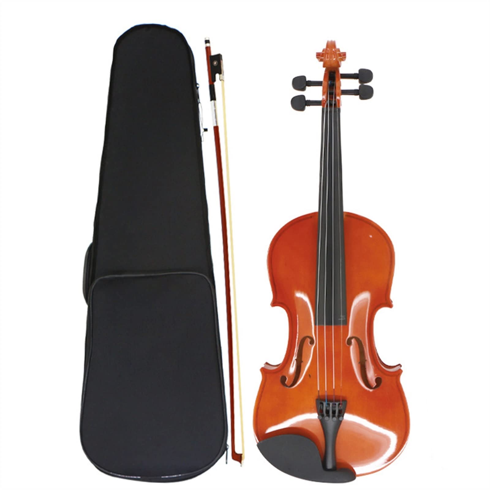 Pannello in Tiglio Brillante Pannello Posteriore E Pannello Laterale Violino Tastiera in Legno Bianco Set di Strumenti A Corda per Studenti Principianti Violini per Studenti (Color : 1/4)