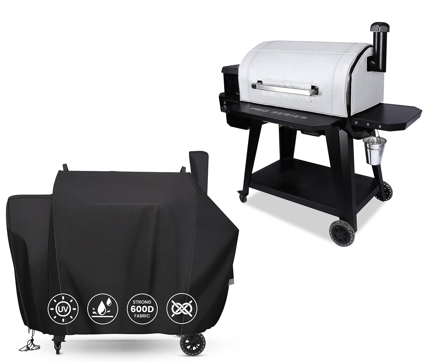 qulimetal grill thermal insulated blanket and cover for pit boss competition series 1600, pro series 1600 elite wood pellet grill, pb1600cs, pb1600ps2, pb1600pse